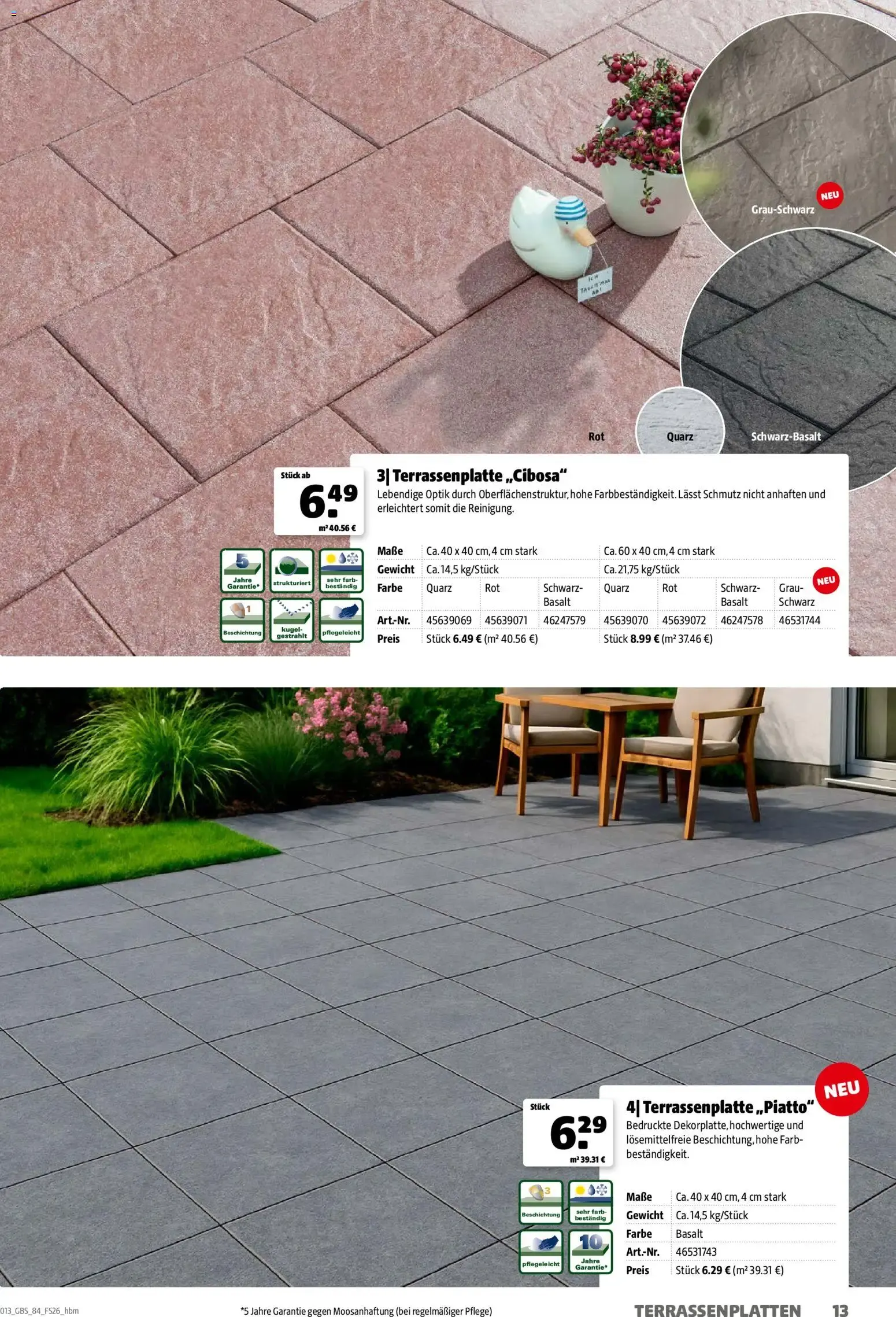 Hagebau Gartenbaustoffsortiment (ab 02.03.2026) zum Blättern von 2. März bis 31. Dezember 2026 - Prospekt seite 13