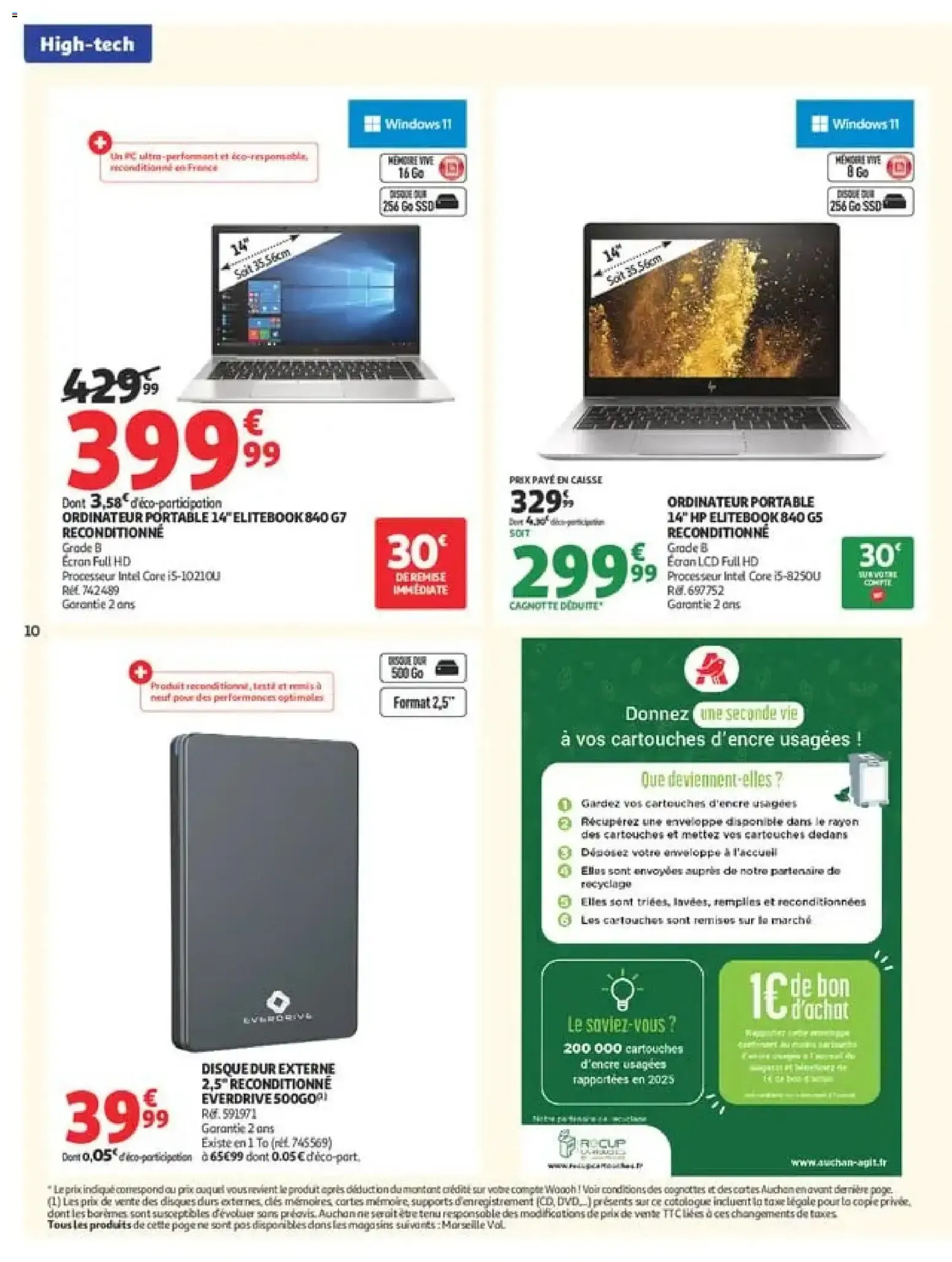 Auchan - Promos rentrée étudiants à partir du 18/08/2026 - promo en ligne du 18 août au 6 septembre 2026 - Catalogue page 10