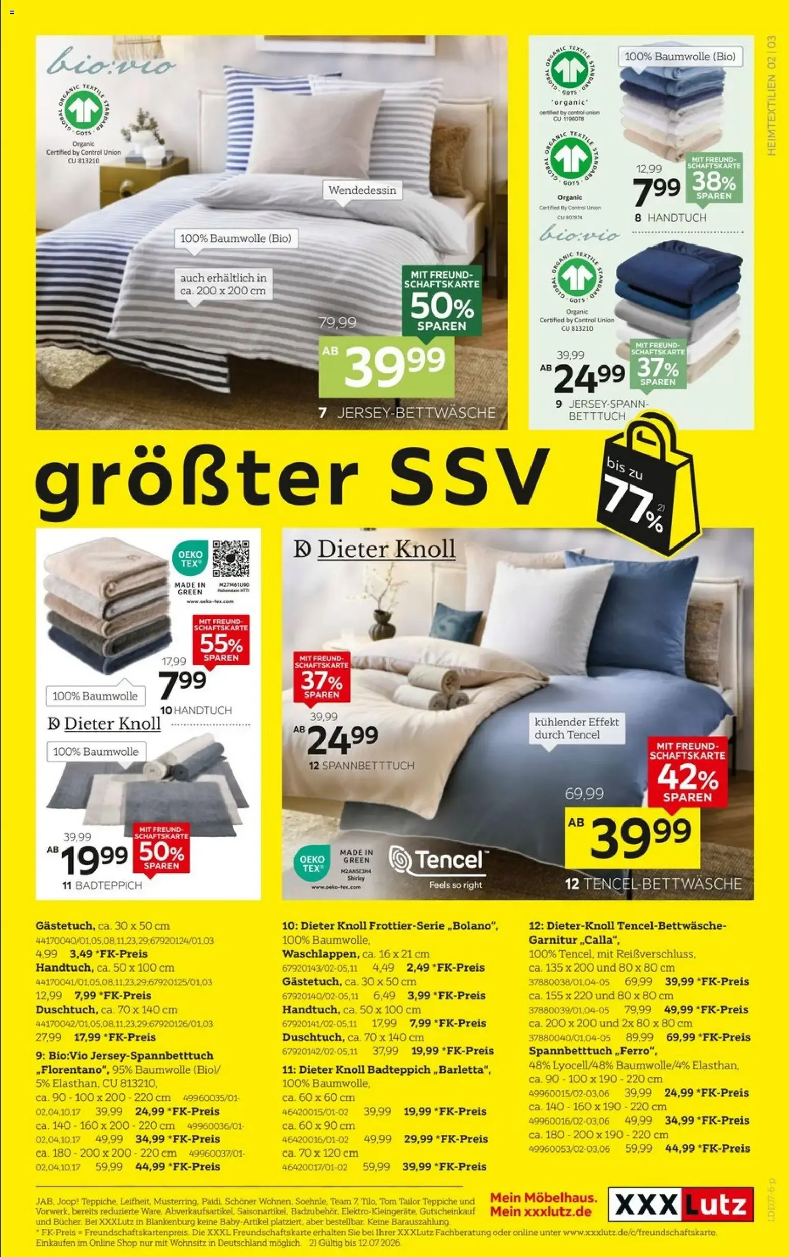 XXXLutz Deutschlands größter SSV von 27. Juni bis 12. Juli 2026 - Prospekt seite 3