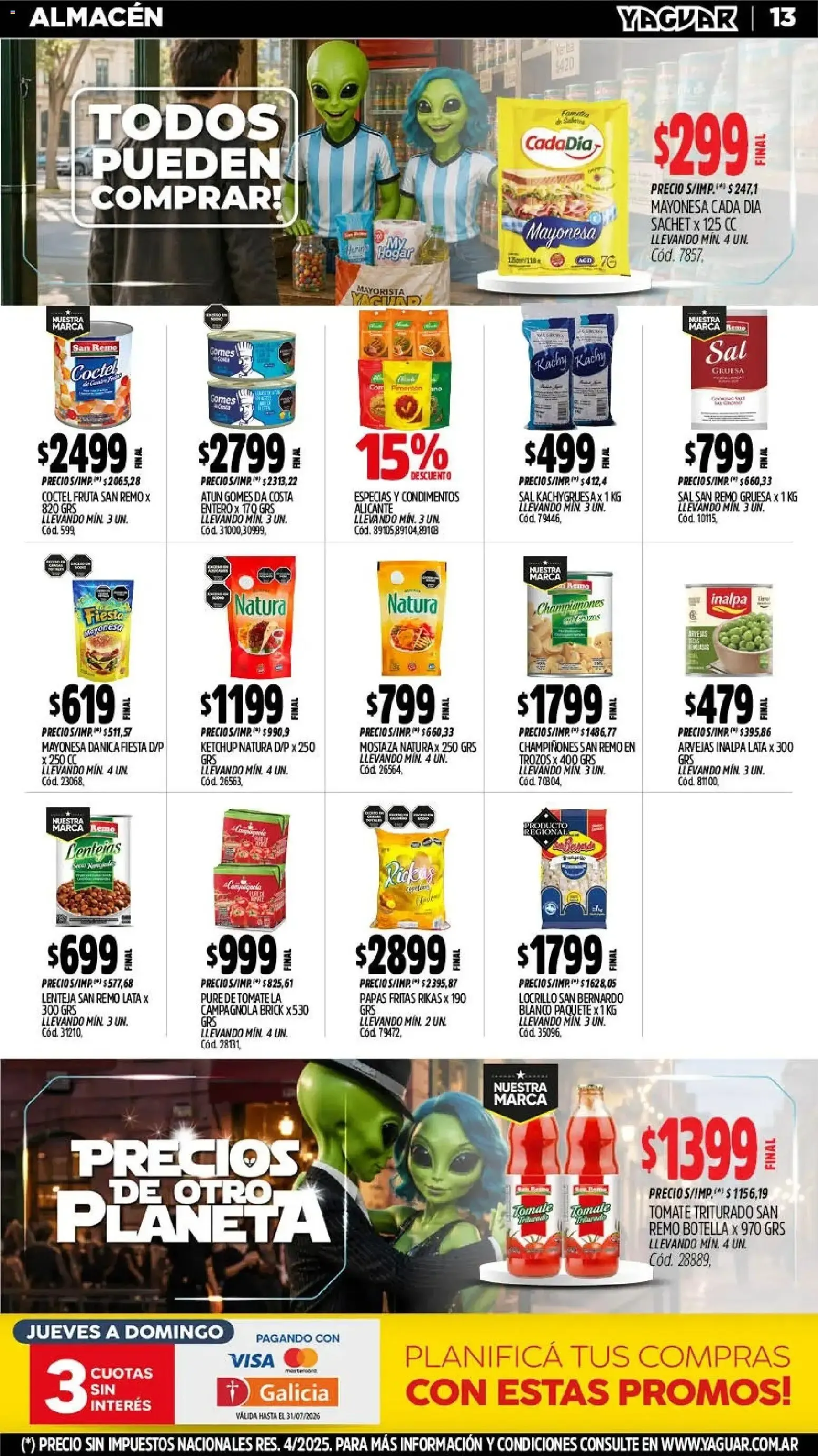 Ofertas de Yaguar - Oferta Semanal Jujuy del 06/07/2026 - 12/07/2026 6 de julio al 12 de julio 2026 - Página 13 del catálogo