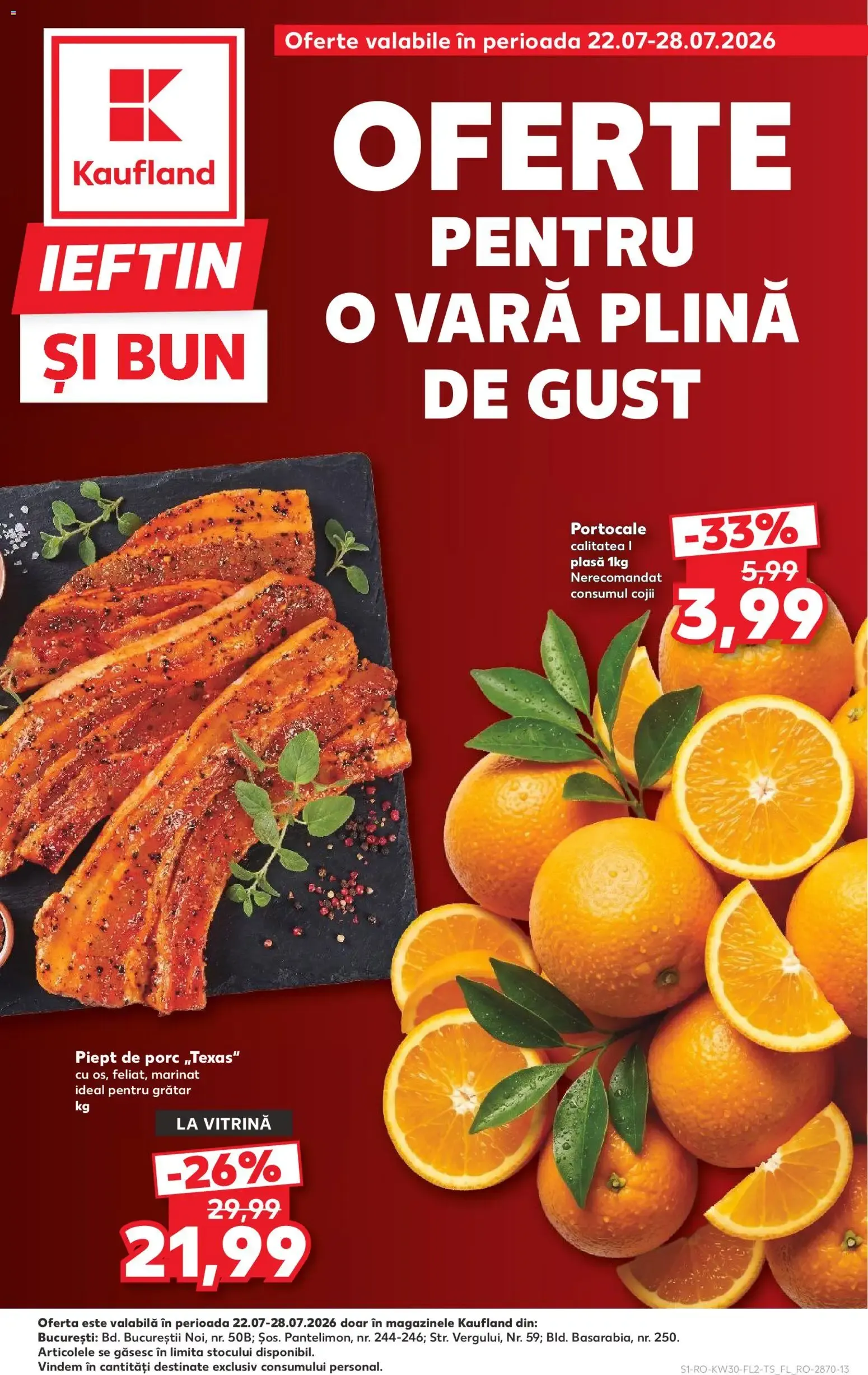 Catalog Kaufland Catalog Oferta Speciala 22.07.2026 - Revista si Oferta de la 22 iulie până la 28 iulie 2026 - Revista Pagina 1