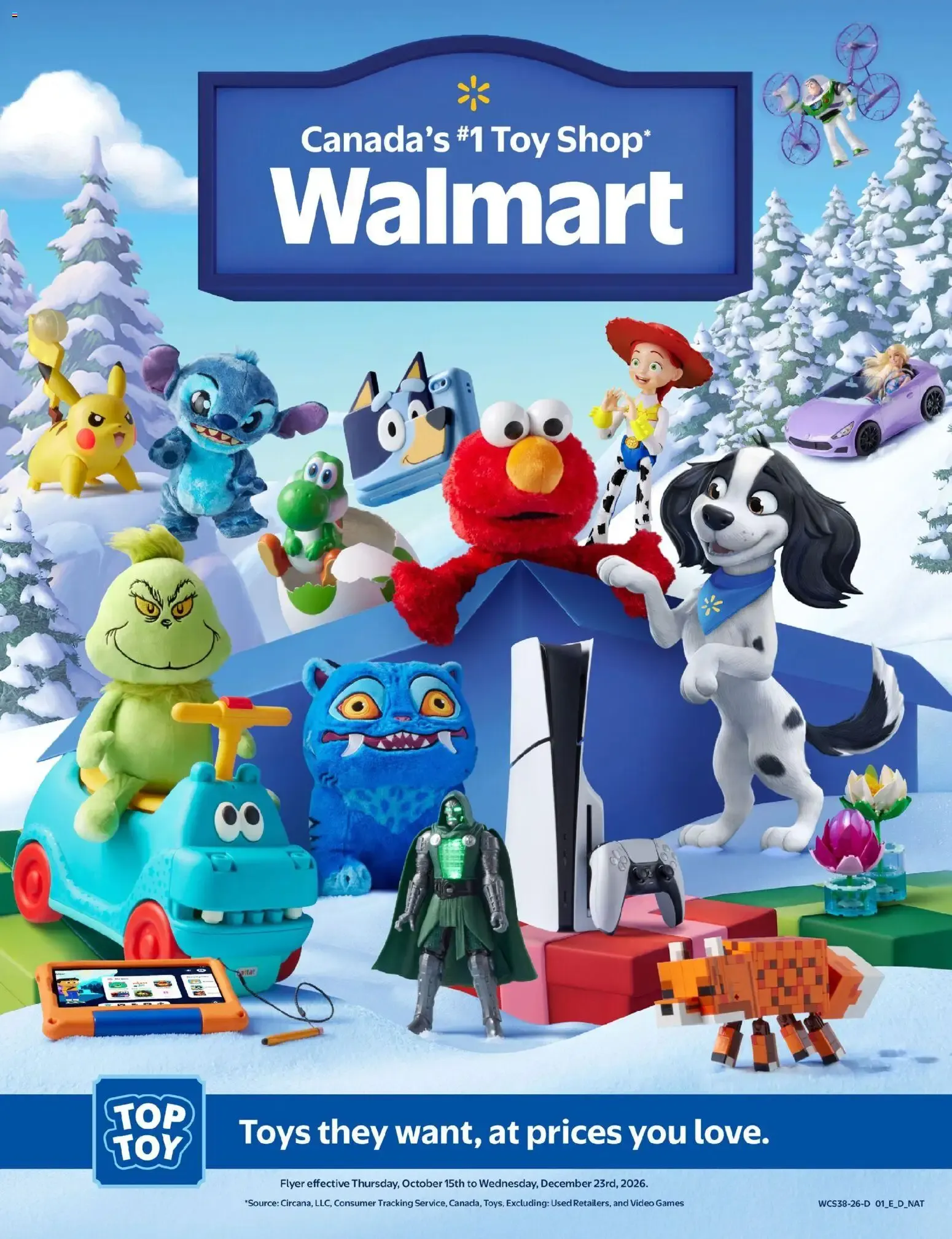 Walmart - Canada's #1 Toy Shop from October 15 to December 23 2026 - flyer page 1