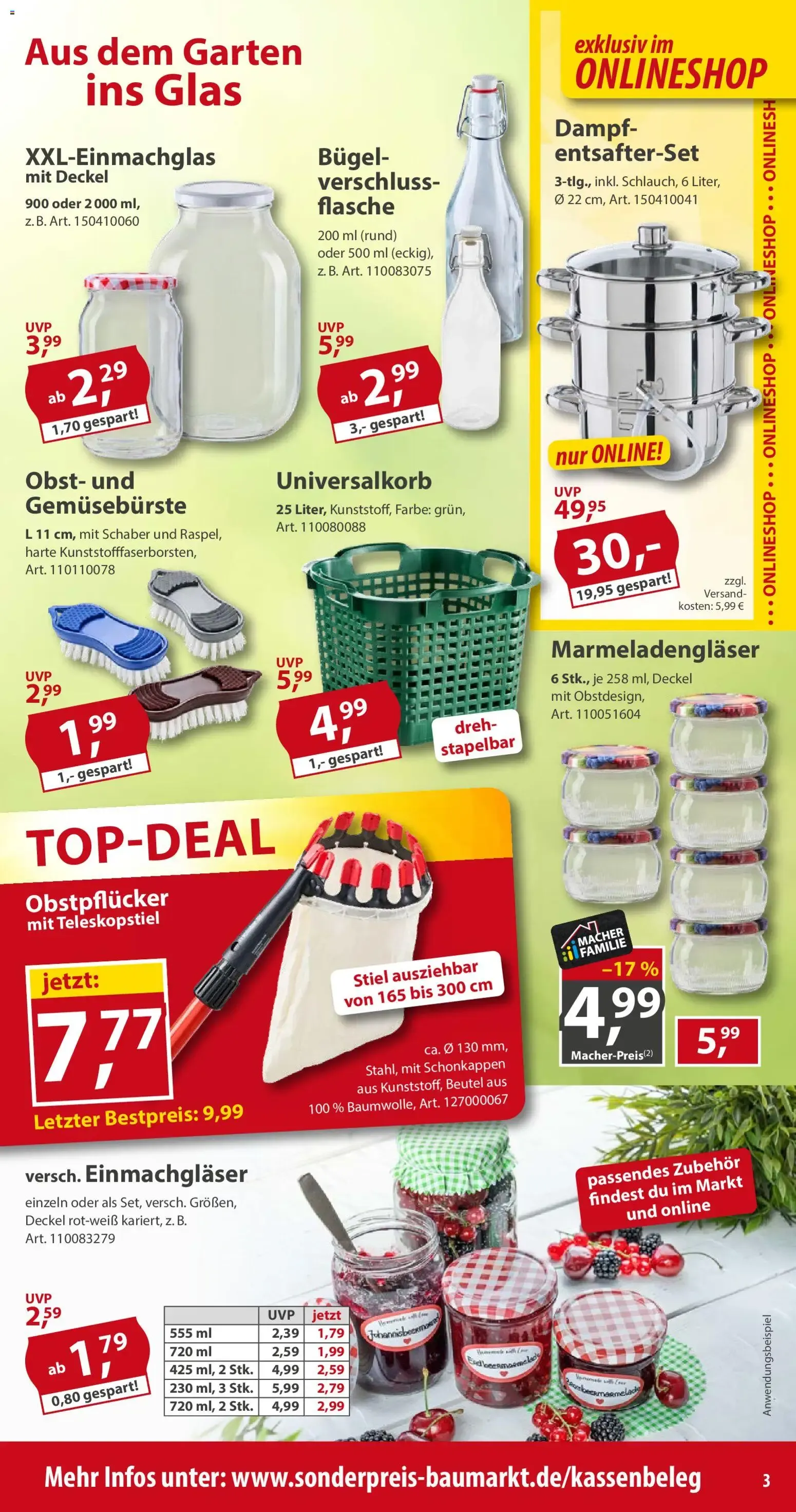 Sonderpreis Baumarkt Prospekt (ab 15.08.2026) zum Blättern von 15. August bis 21. August 2026 - Prospekt seite 3