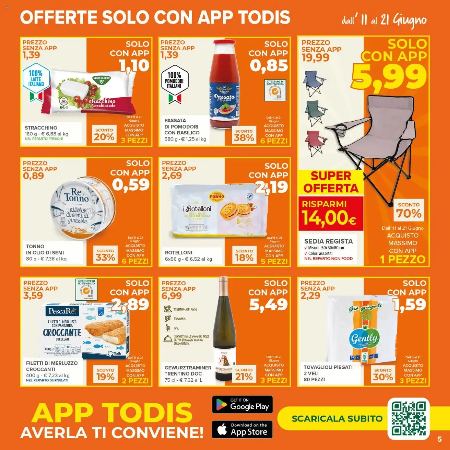 Nuovo Todis volantino dal 11/06/2026 > offerte anteprima 🛍️ da 11 giugno a 21 giugno di 2026 - Pagina del volantino 5