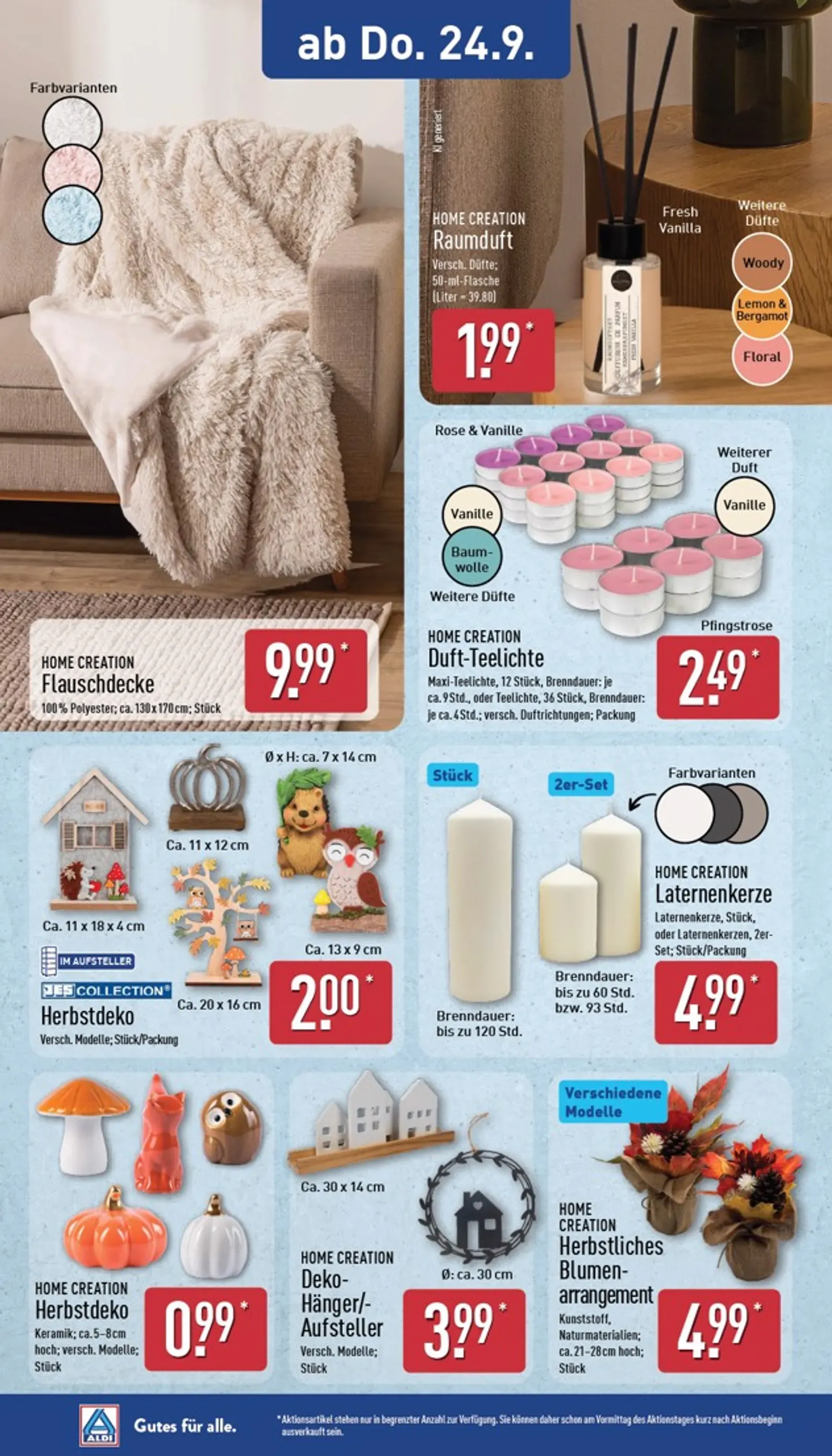 Gutes für alle. Zum ALDI Preis. von 21. September bis 26. September 2026 - Prospekt seite 22