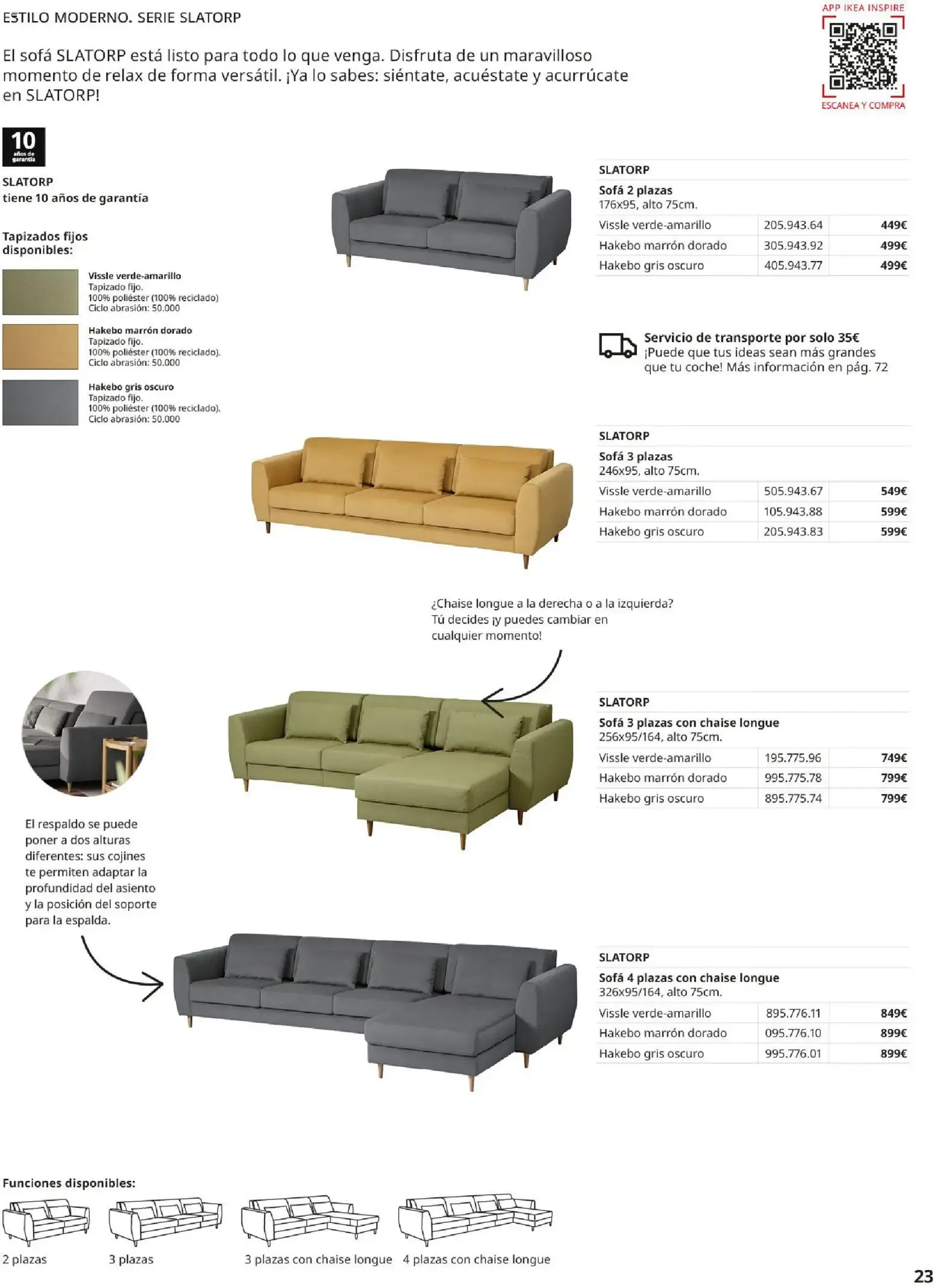 Catálogo de Guía de Compra Sofás IKEA 7 de mayo al 31 de agosto 2026 - Página 23
