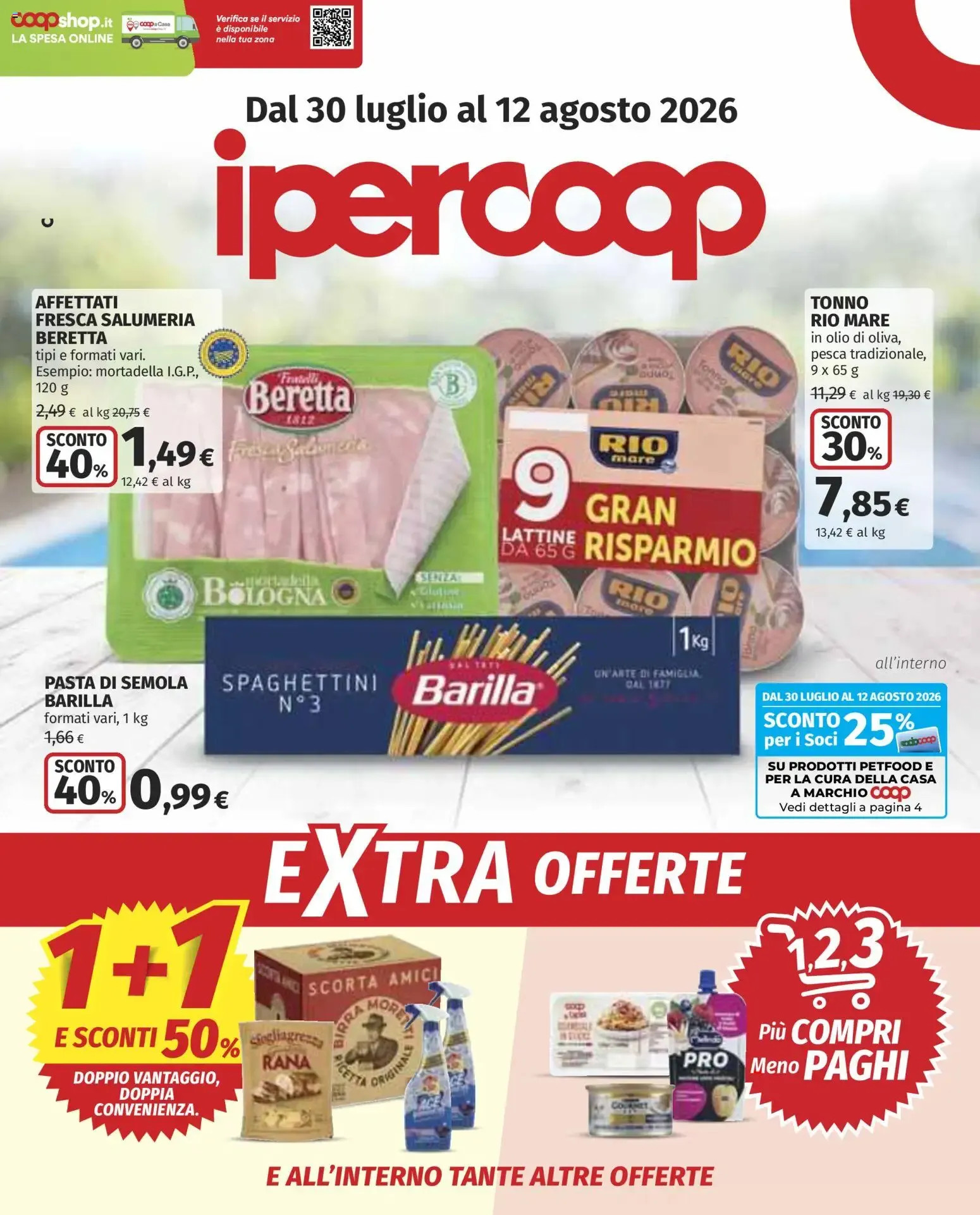 Anteprima volantino Ipercoop dal 30/07/2026 - nuovo offerte da 30 luglio a 12 agosto di 2026 - Pagina del volantino 1