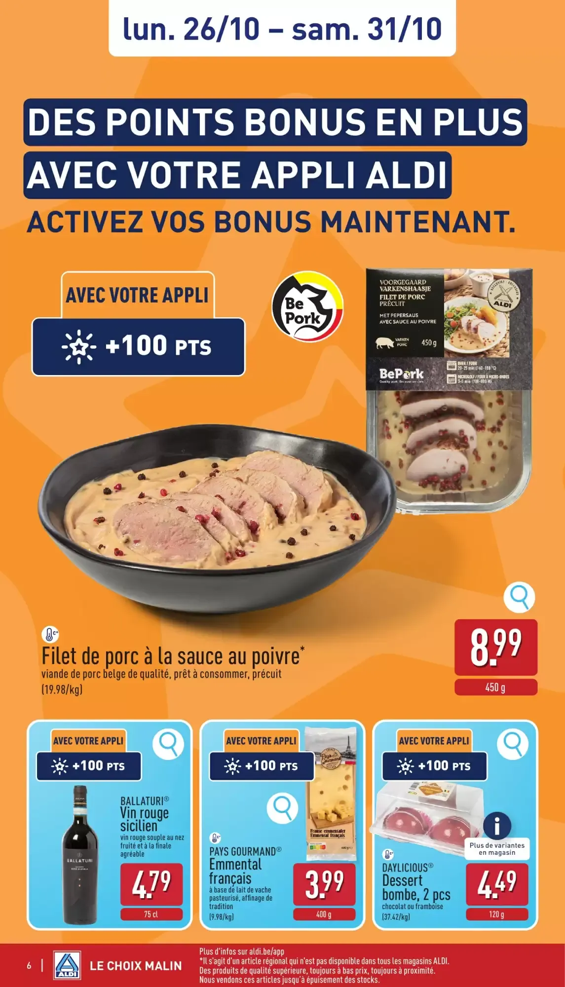 ALDI Dépliant del 26 al 31 de octubre van 26 oktober tot 31 oktober 2026 - folder pagina 6