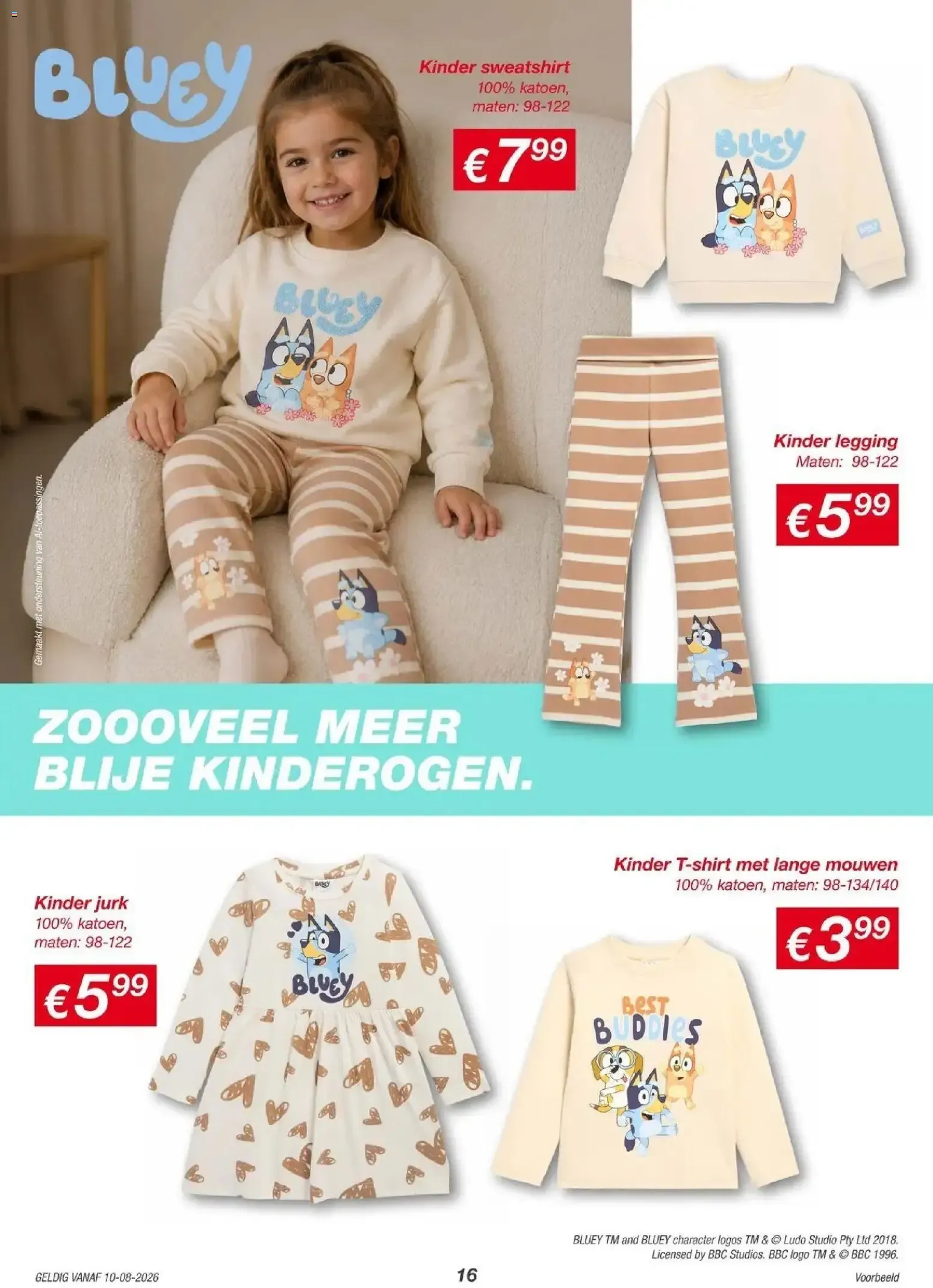 KiK: Más diversión en la escuela - Ofertas de ropa, papelería y productos Bluey/Spiderman van 10 augustus tot 16 augustus 2026 - Folder pagina 16