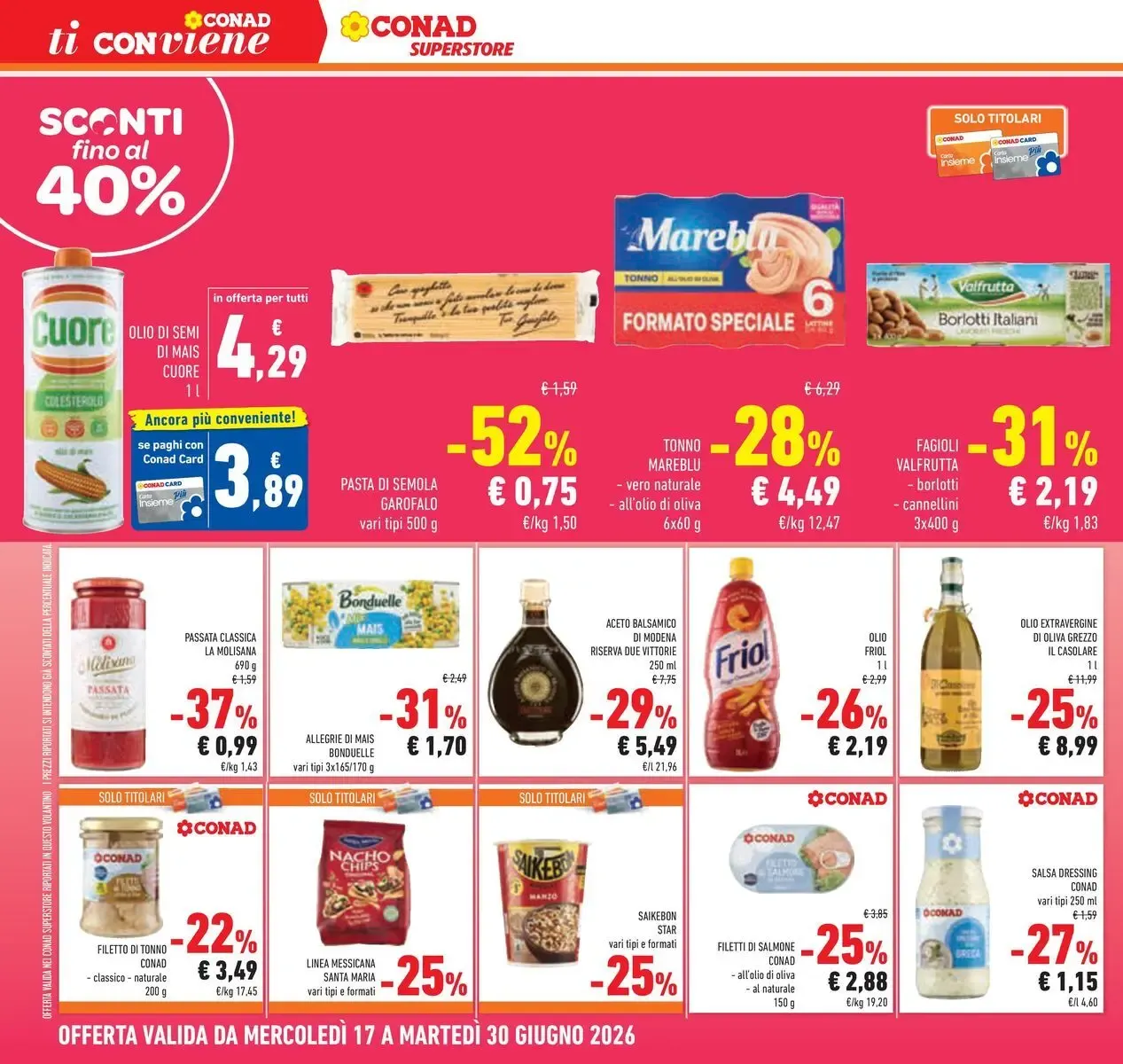 Conad Superstore da 17 giugno a 30 giugno di 2026 - Pagina del volantino 20