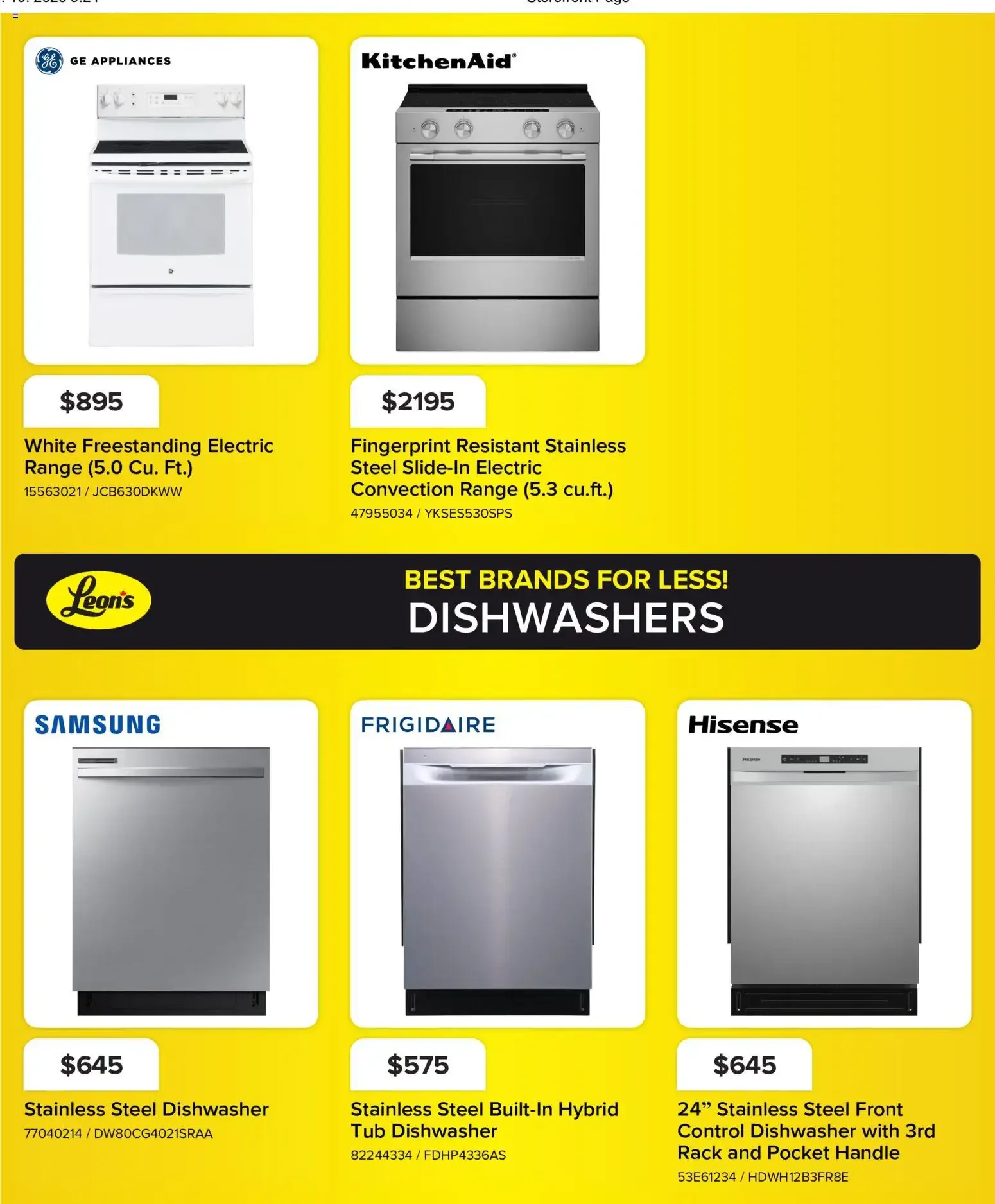 Leon's flyer - BBFL Appliances from Oct 8, 2026 > weekly specials & deals from October 8 to October 14 2026 - flyer page 6