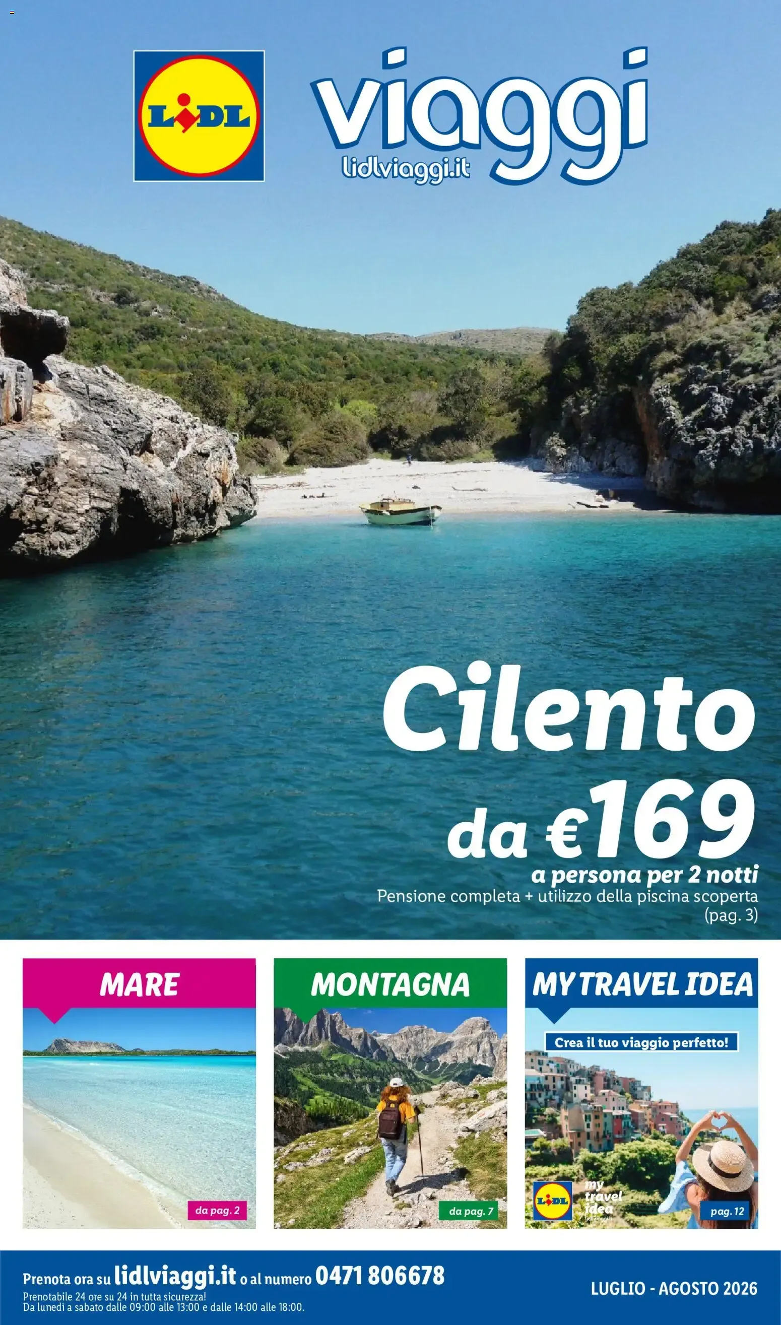 Lidl Viaggi: Cilento da 1 luglio a 31 agosto di 2026 - Pagina del volantino 1
