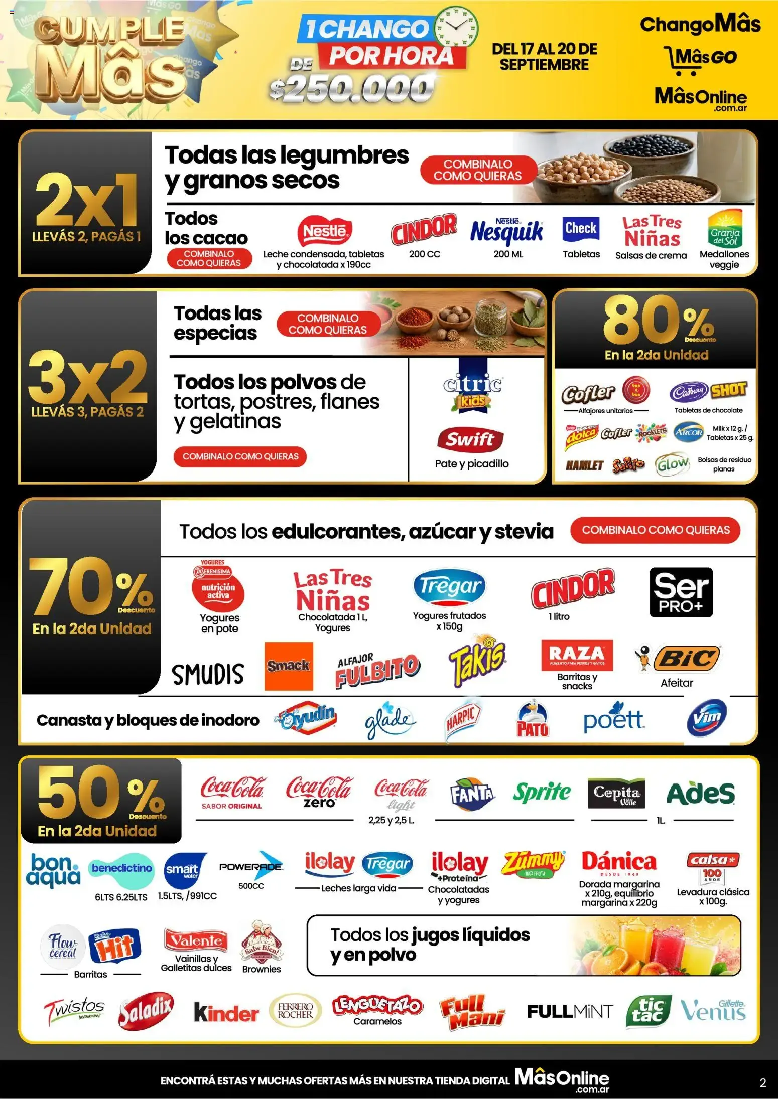 Ofertas de ChangoMás - Promos del Finde: Del 17 al 20 de Septiembre 17 de septiembre al 20 de septiembre 2026 - Página 2 del catálogo