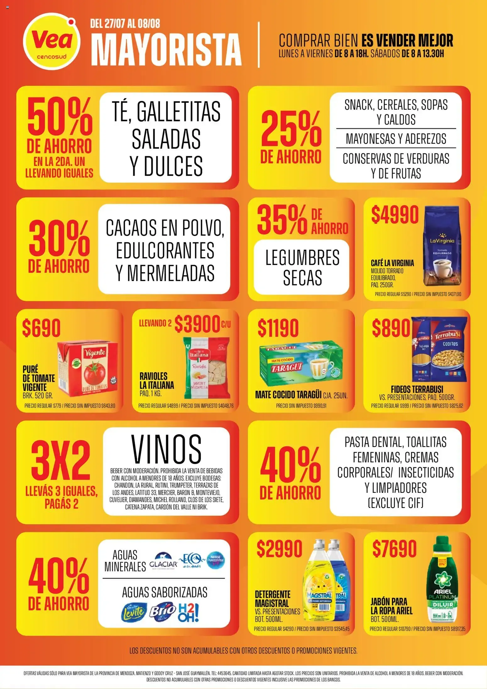 Ofertas de Vea Mayorista 27 de julio al 8 de agosto 2026 - Página 1 del catálogo