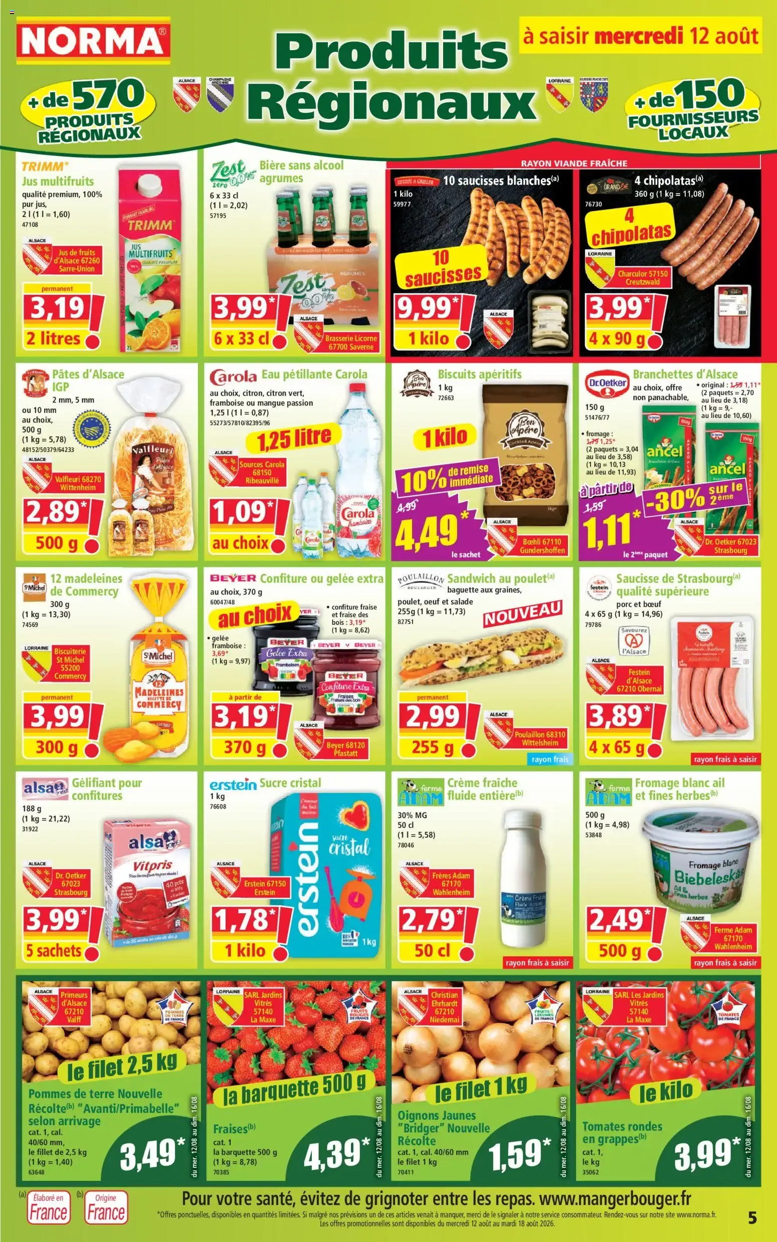 Norma: Votre Discounter Régional du 12 au 18 août 2026 du 12 août au 18 août 2026 - Catalogue page 5