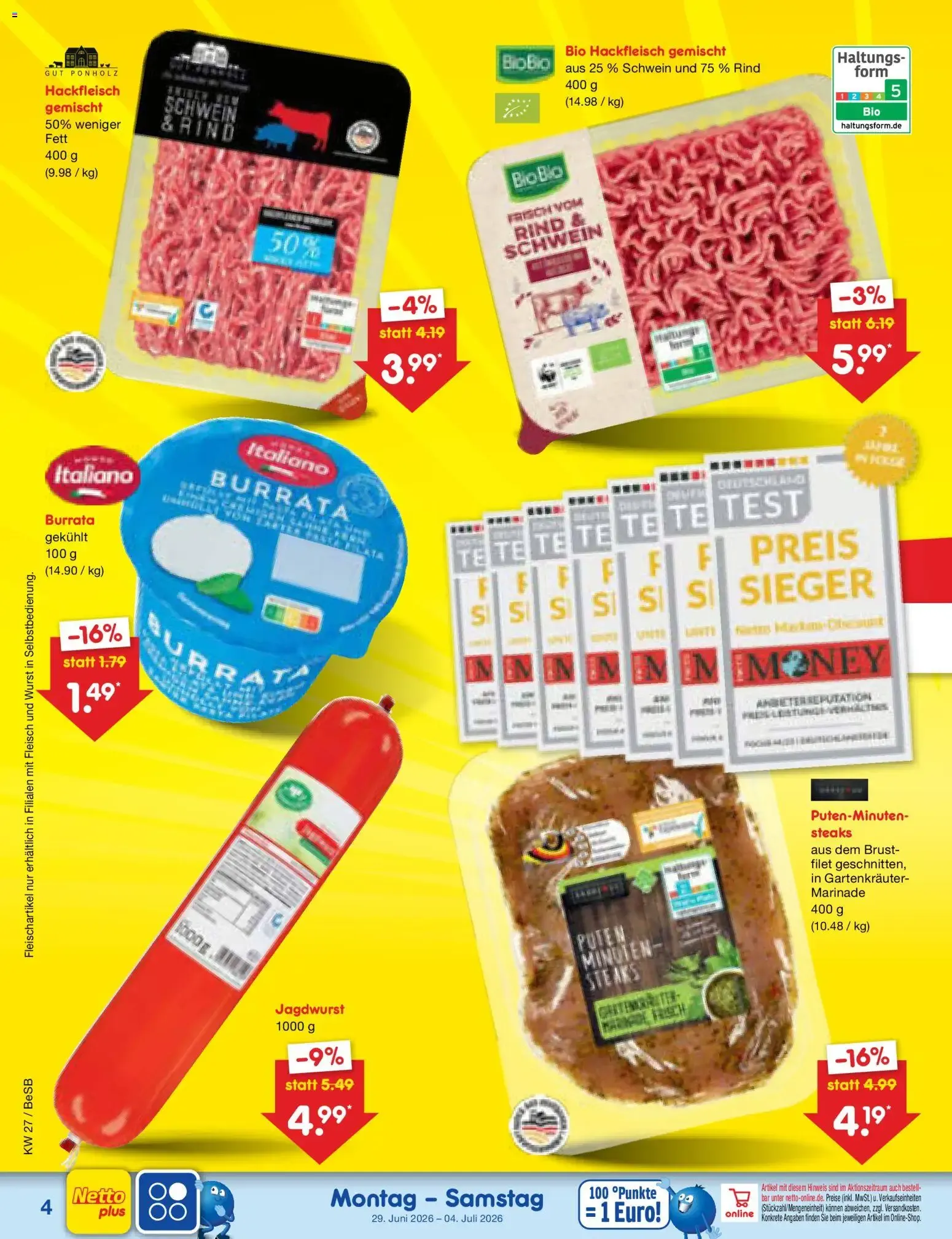 Netto Marken-Discount Prospekt (ab 29.06.2026) » Angebote von 29. Juni bis 4. Juli 2026 - Prospekt seite 4