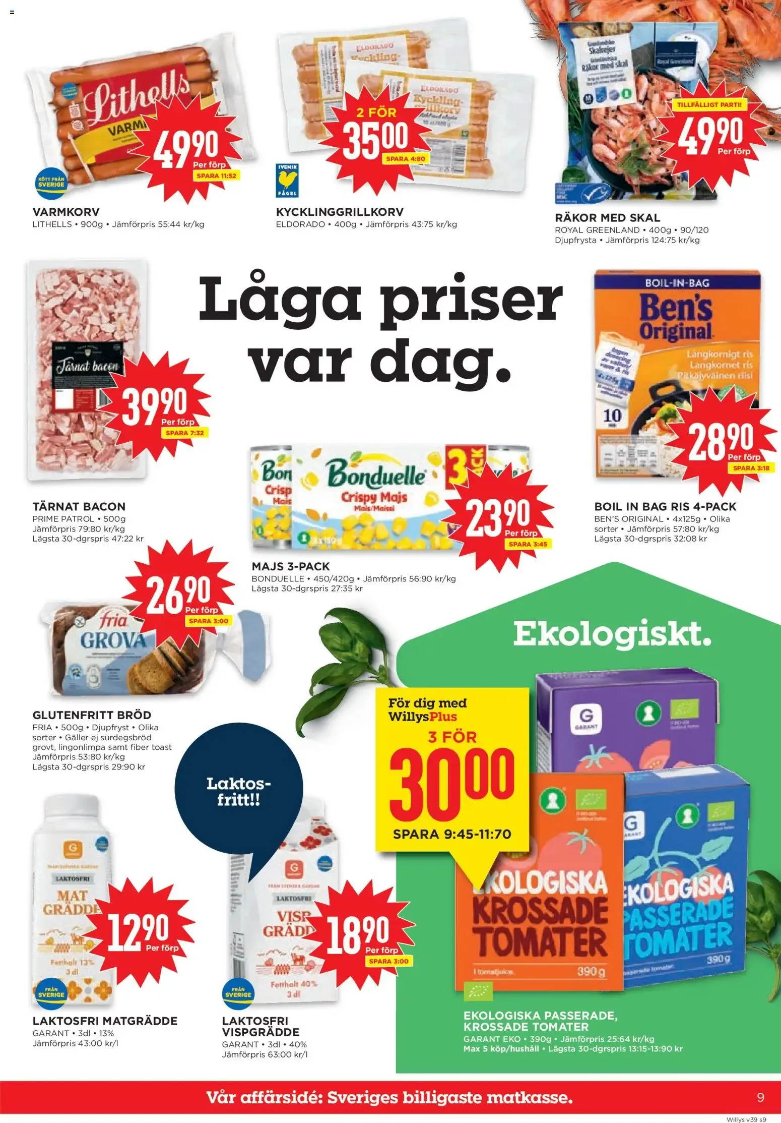 Willys erbjudanden från 21/09/2026 - 27/09/2026 > Reklamblad nuvarande rabatter från 21 september till 27 september 2026 - Reklamblad sidor 9