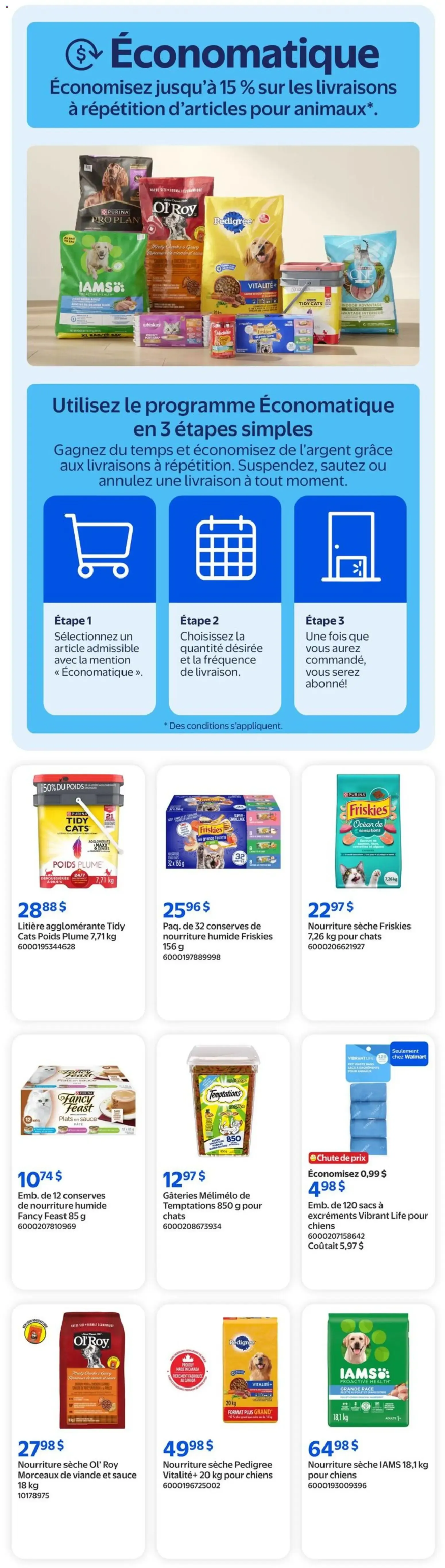 Walmart circulaire - La promo pour animaux from Aug 27, 2026 > weekly specials & deals from August 27 to September 2 2026 - flyer page 12