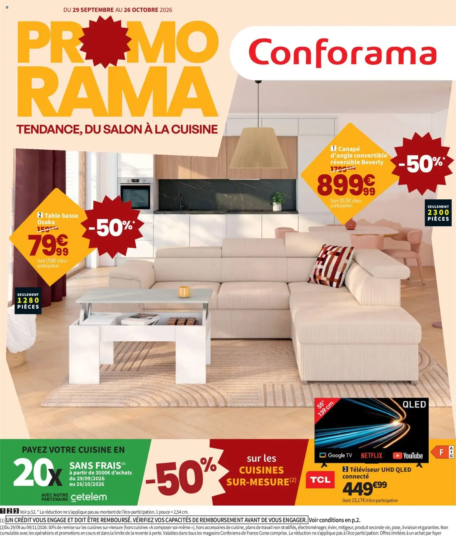 PROMORAMA TENDANCE, DU SALON À LA CUISINE du 29 septembre au 26 octobre 2026 - Catalogue page 1