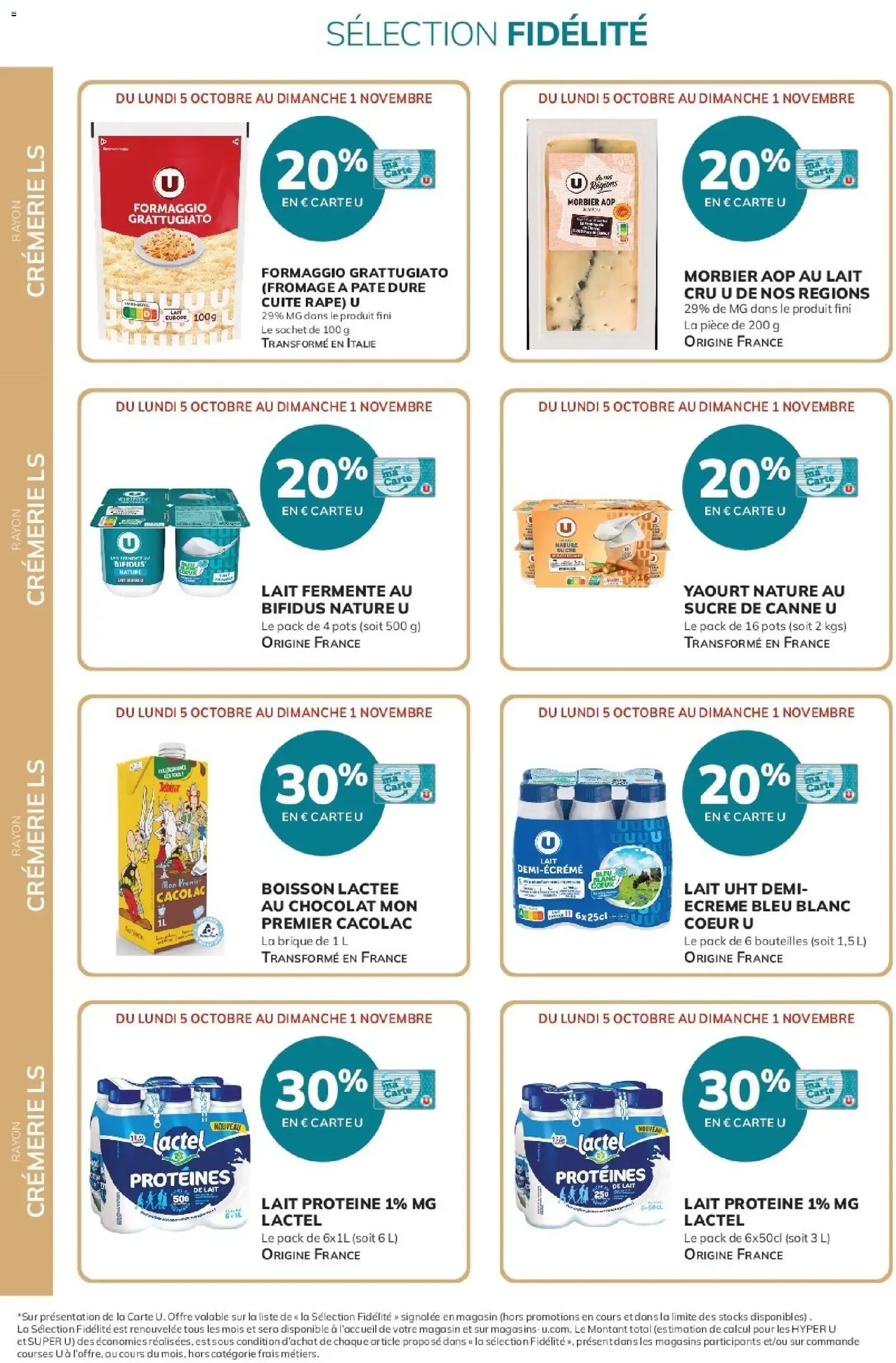 Super U - Ma sélection Carte U Octobre à partir du 05/10/2026 - promo en ligne du 5 octobre au 1 novembre 2026 - Catalogue page 8