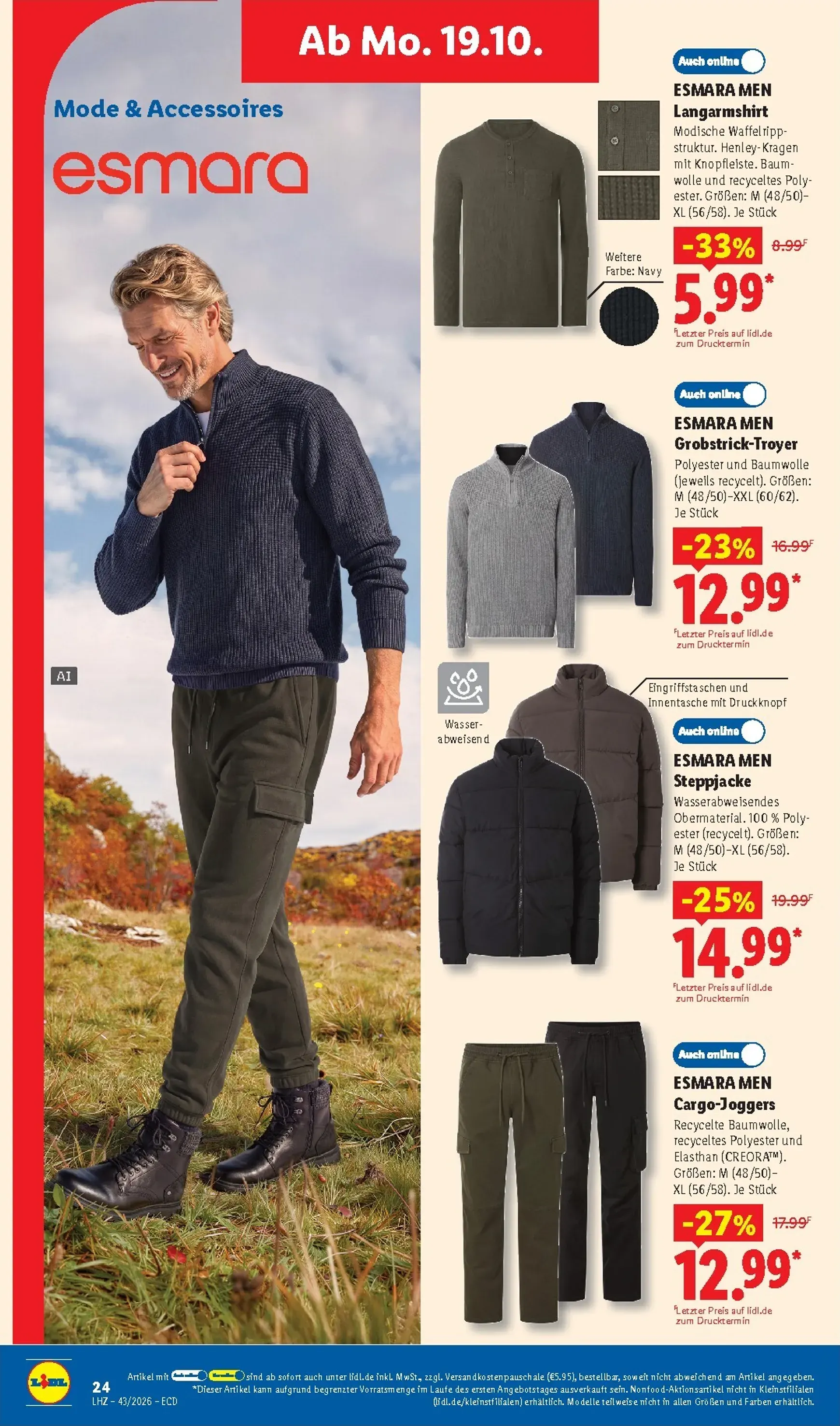 Lidl - Angebot der Woche Prospekt nächste Woche – von Montag 19.10.2026 bis Samstag 24.10.2026 von 19. Oktober bis 24. Oktober 2026 - Prospekt seite 10