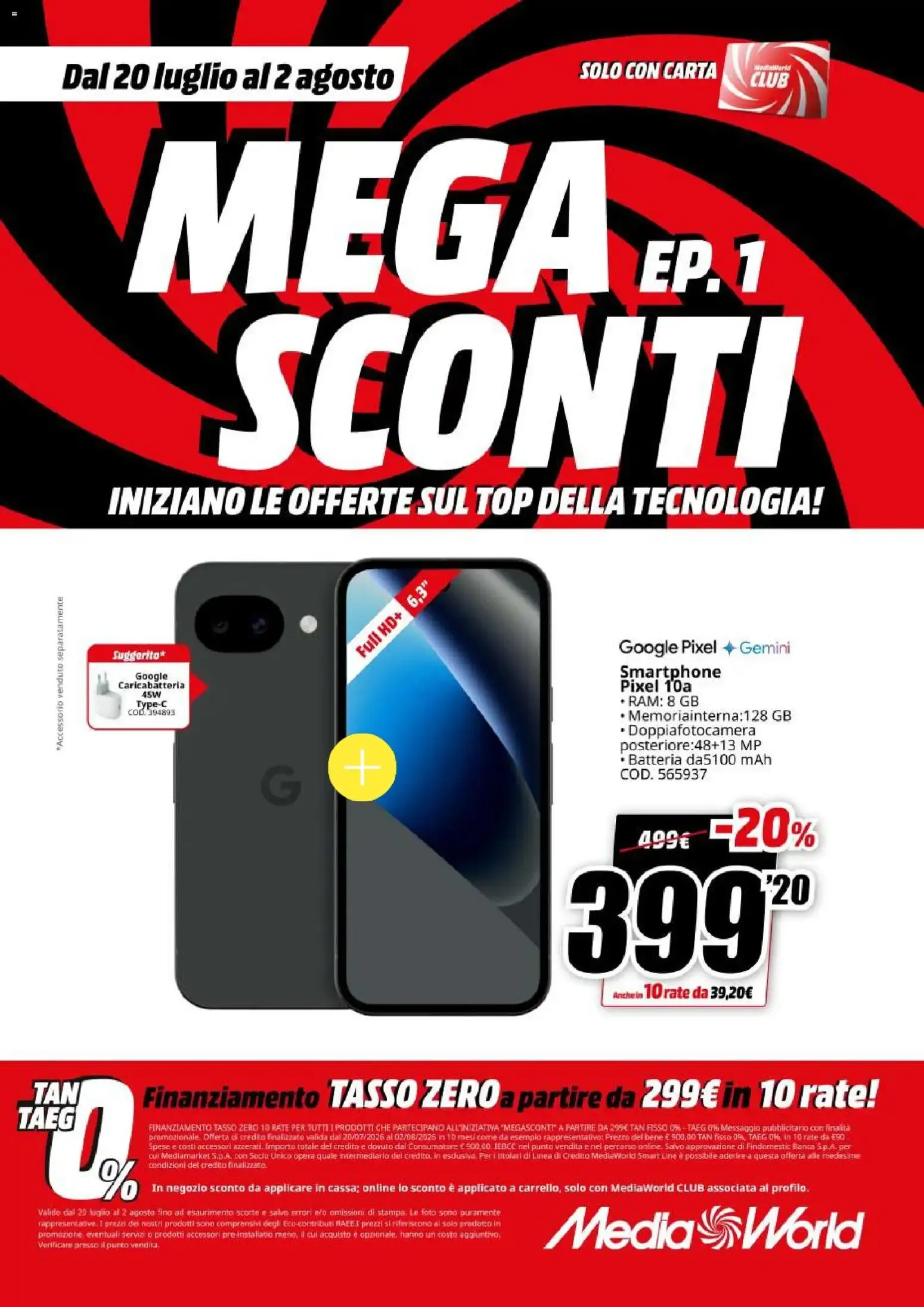 Nuovo Media World volantino Sconti dal 20/07/2026 > offerte anteprima 🛍️ da 20 luglio a 2 agosto di 2026 - Pagina del volantino 19