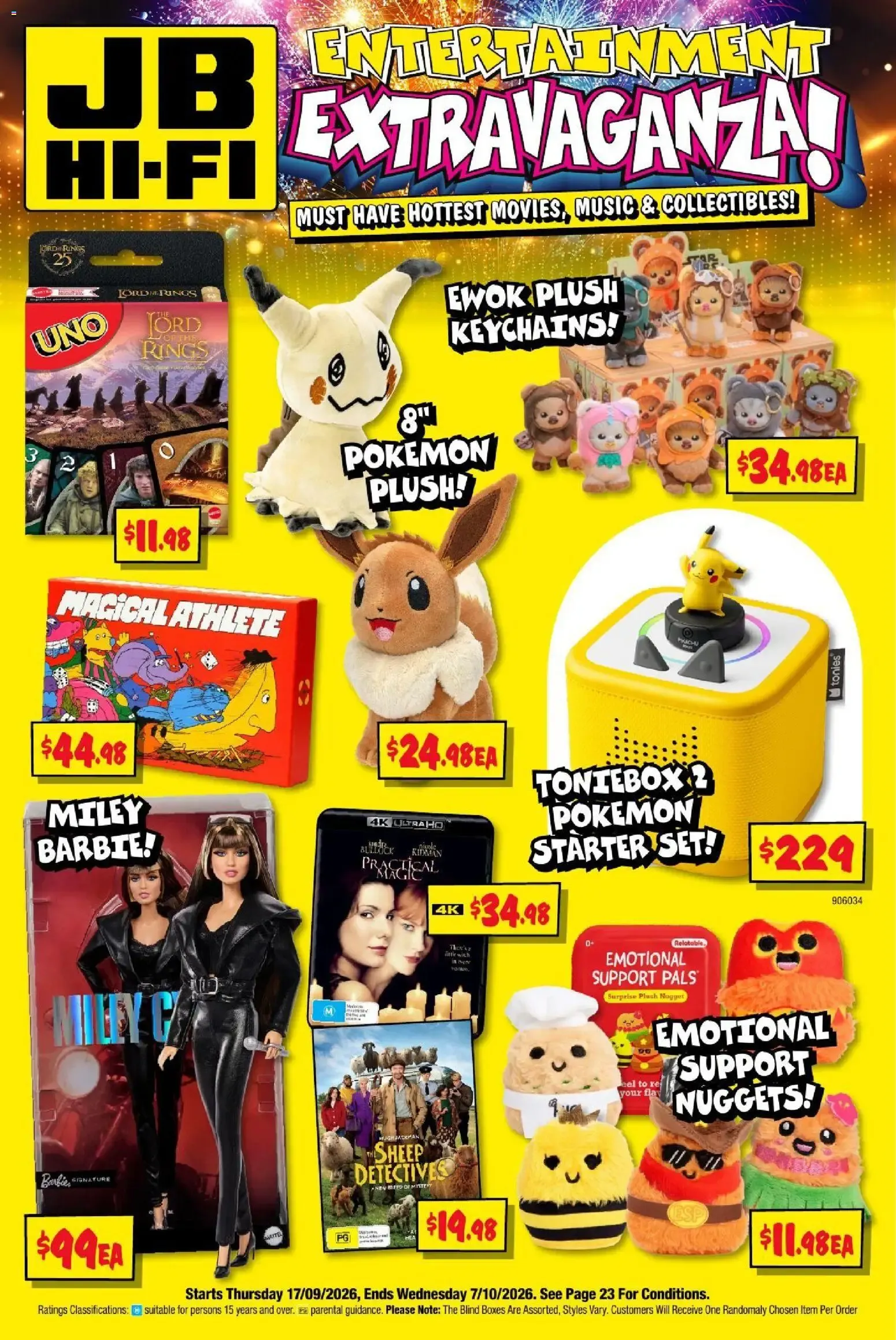 JB Hi-Fi Entertainment Extravaganza - 17/09/2026 > weekly / monthly specials