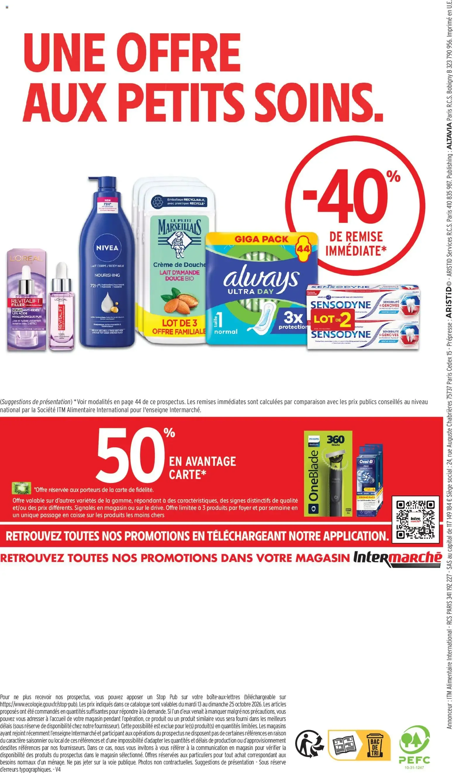Intermarché Découvrez nos offres de la semaine à partir du 13/10/2026 - promo en ligne du 13 octobre au 25 octobre 2026 - Catalogue page 48