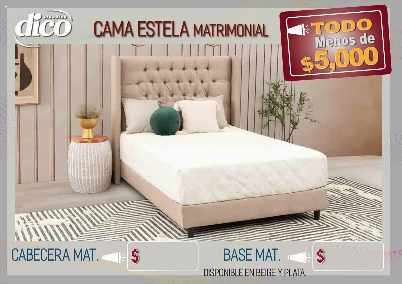 Catálogo de Muebles Dico - Todo Menos de $5,000 9 de abril al 31 de diciembre 2026 - Pagina 9