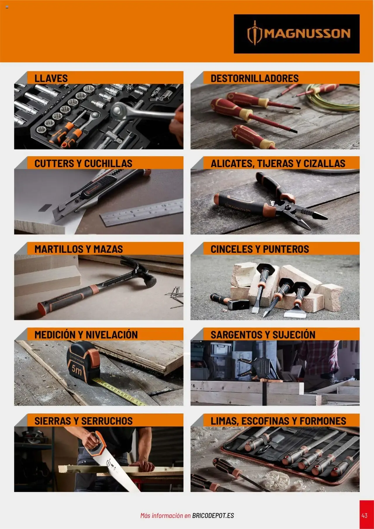Catálogo de BRICO DEPOT CATÁLOGO HERRAMIENTAS 2025 1 de abril al 31 de diciembre 2026 - Página 43