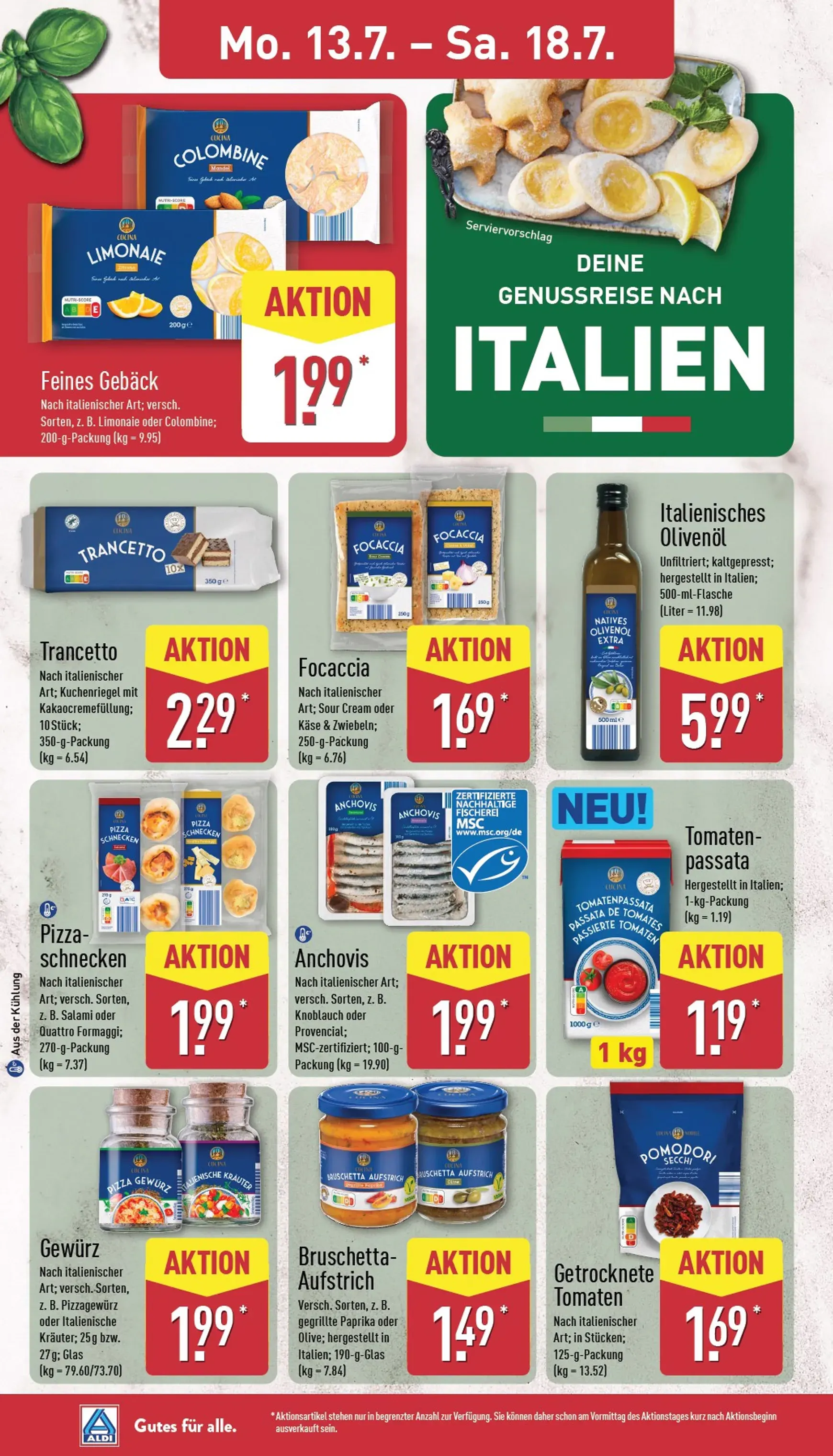 ALDI: Deine Genussreise nach Italien von 13. Juli bis 18. Juli 2026 - Prospekt seite 12