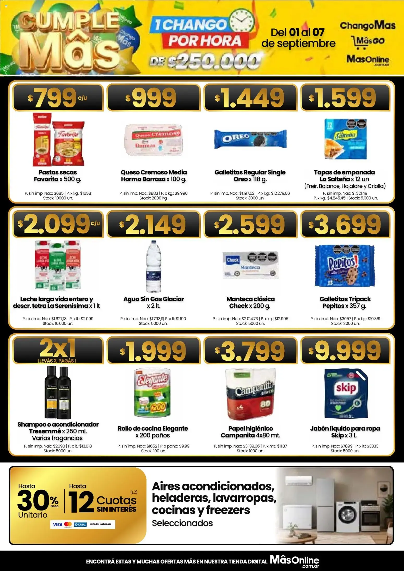 Ofertas de Changomas ofertas || del 01/09/2026 - 07/09/2026 || Catálogo 1 de septiembre al 7 de septiembre 2026 - Página 1 del catálogo