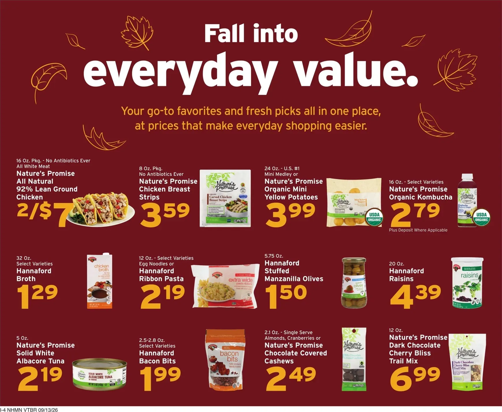 Weekly ad Current Hannaford leaflet valid from Sunday 09/13/2026 to Saturday 09/19/2026 from September 13 to September 19 2026 - Page 12