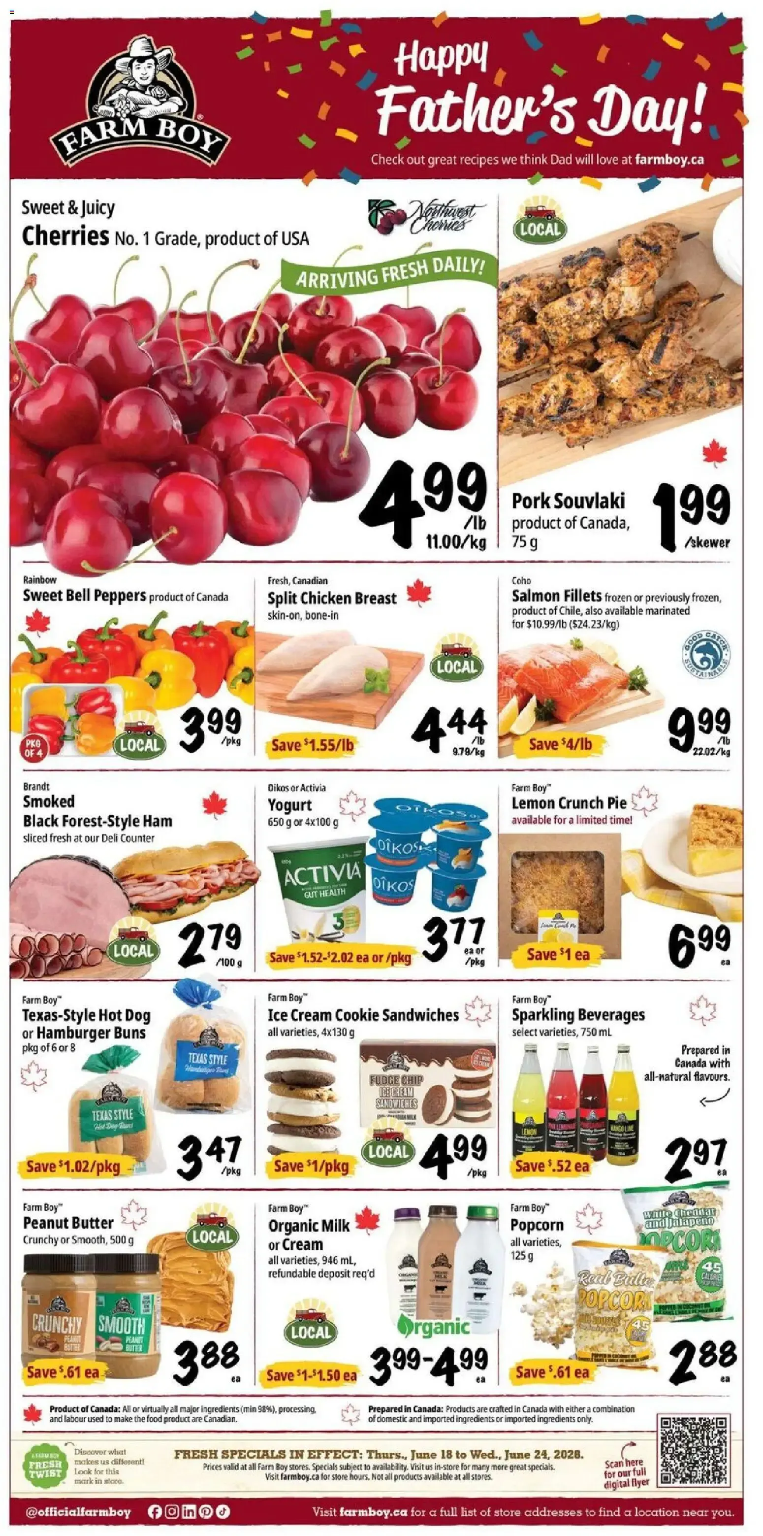 Farm Boy weekly flyer / circulaire from Jun 18, 2026 > weekly specials & deals from June 18 to June 24 2026 - flyer page 1