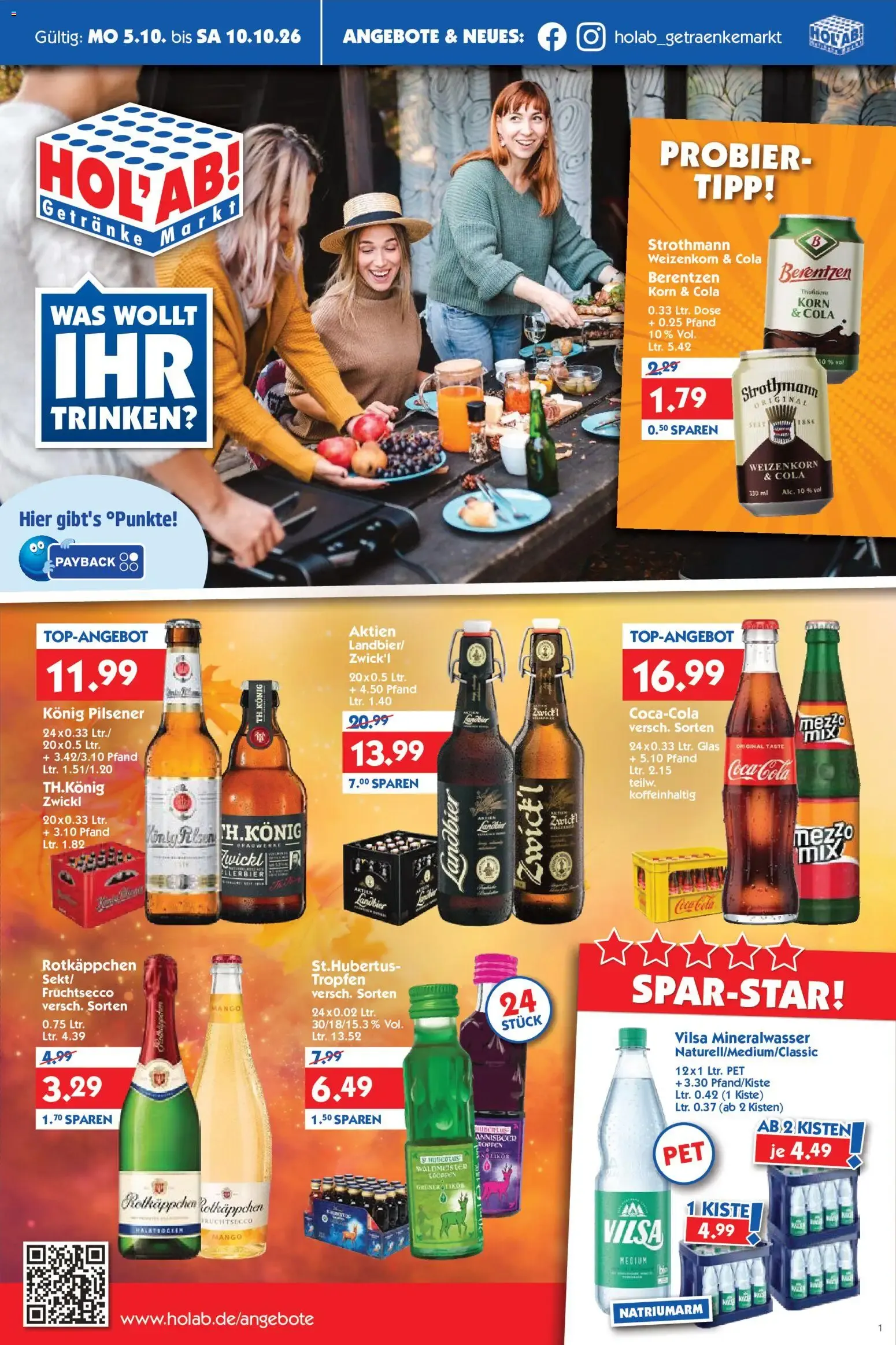 HOL’AB! Prospekt (ab 05.10.2026) zum Blättern von 5. Oktober bis 10. Oktober 2026 - Prospekt seite 1