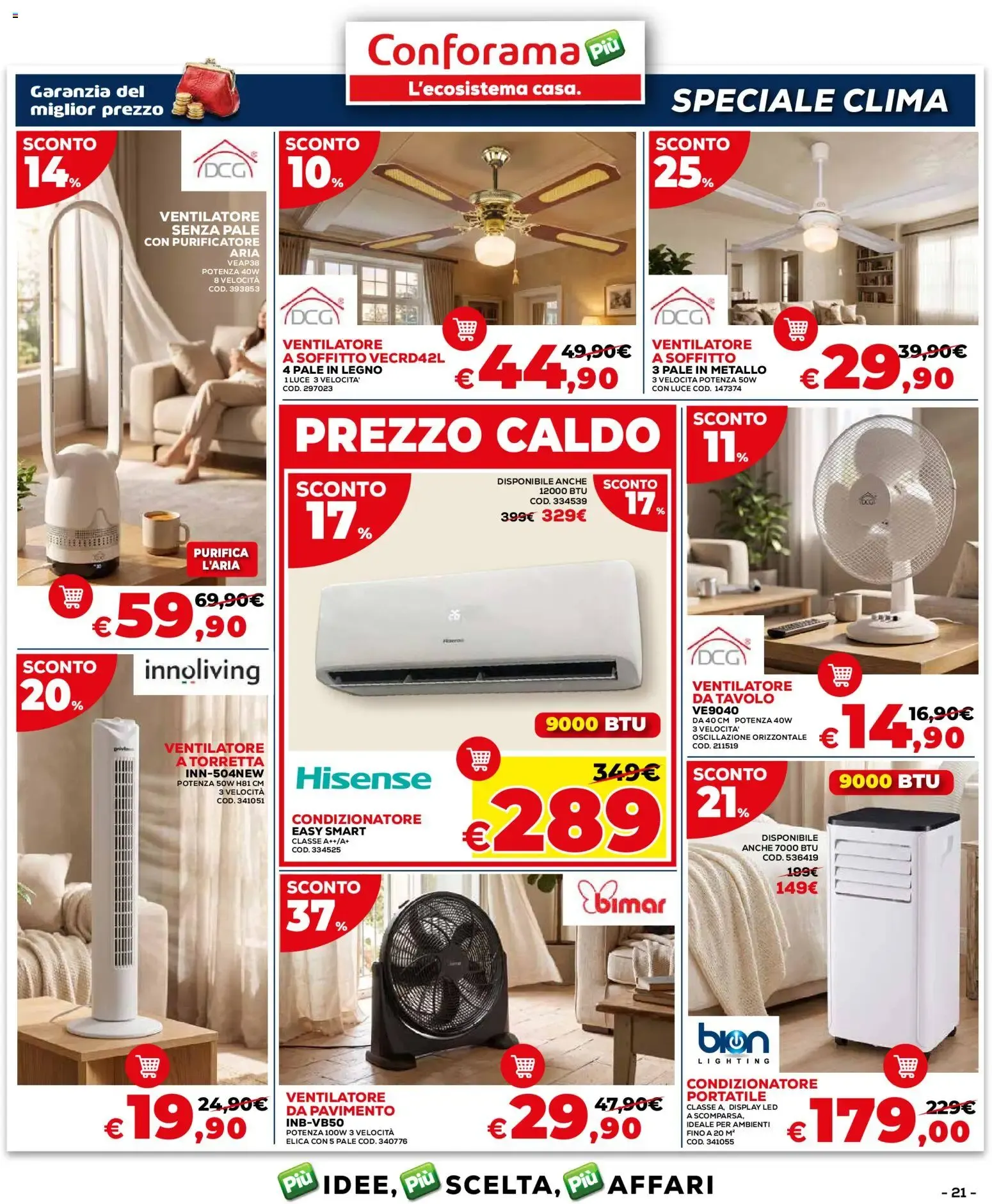 Conforama: Sconti Caldi per l'Estate da 2 luglio a 26 luglio di 2026 - Pagina del volantino 21