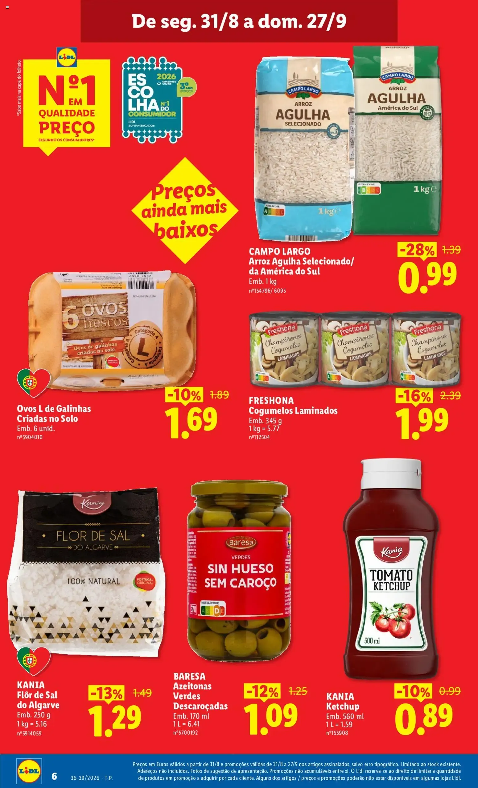 Folheto Lidl: Em setembro, baixar ainda mais os preços vale mesmo a pena. de 1 de setembro até 27 de setembro 2026 - Pagina 6