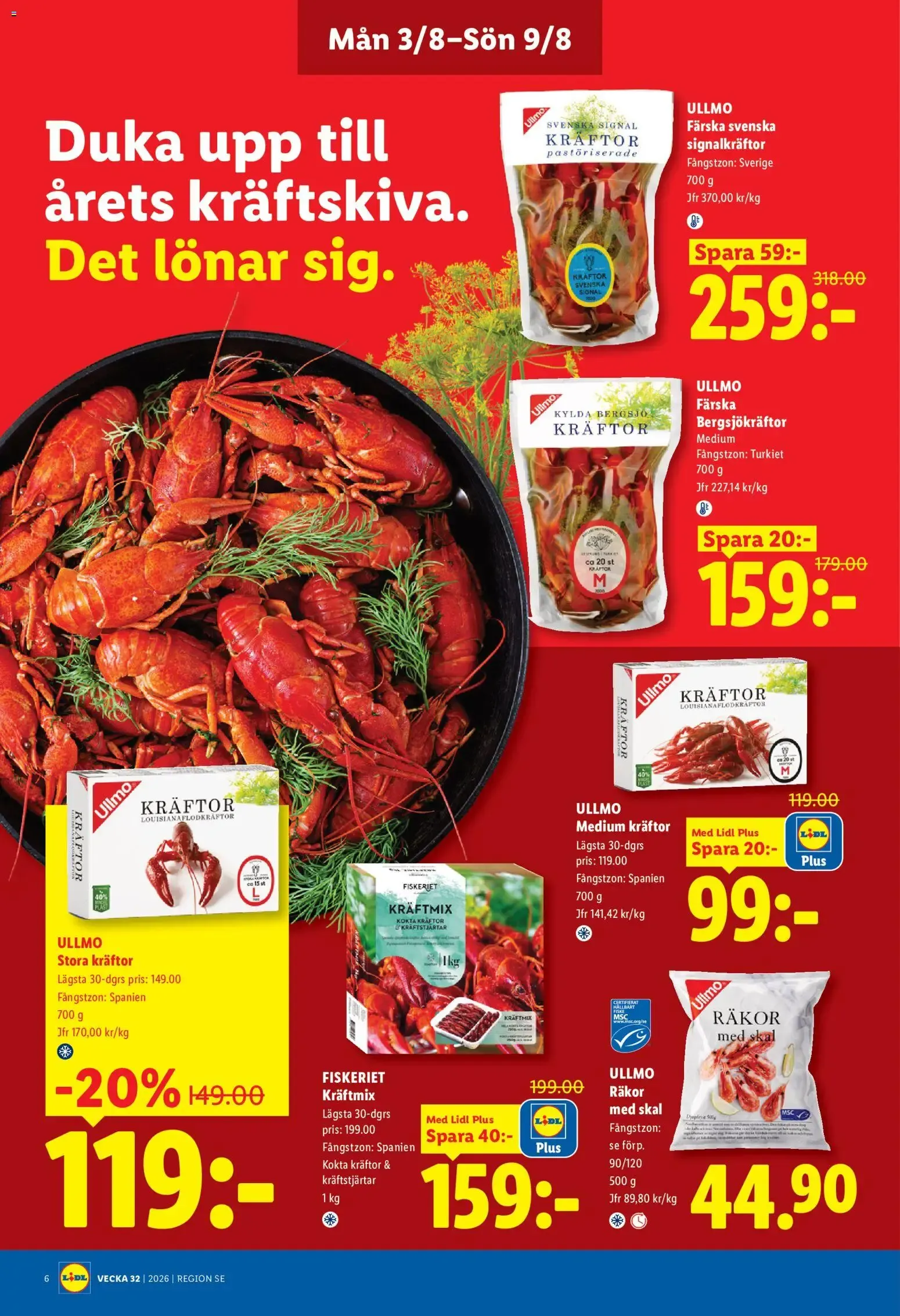 Lidl erbjudanden från 03/08/2026 - 09/08/2026 > Reklamblad nuvarande rabatter från 3 augusti till 9 augusti 2026 - Reklamblad sidor 6