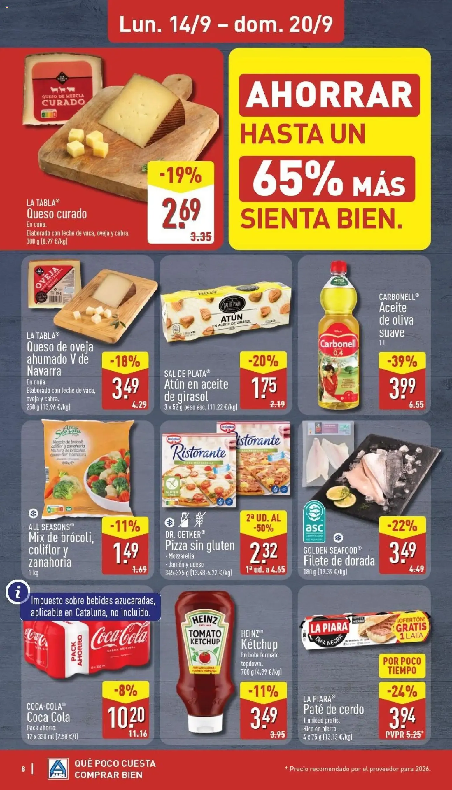 Catálogo de Aldi folleto Península del 14/09/2026 | Catálogo 14 de septiembre al 20 de septiembre 2026 - Página 8