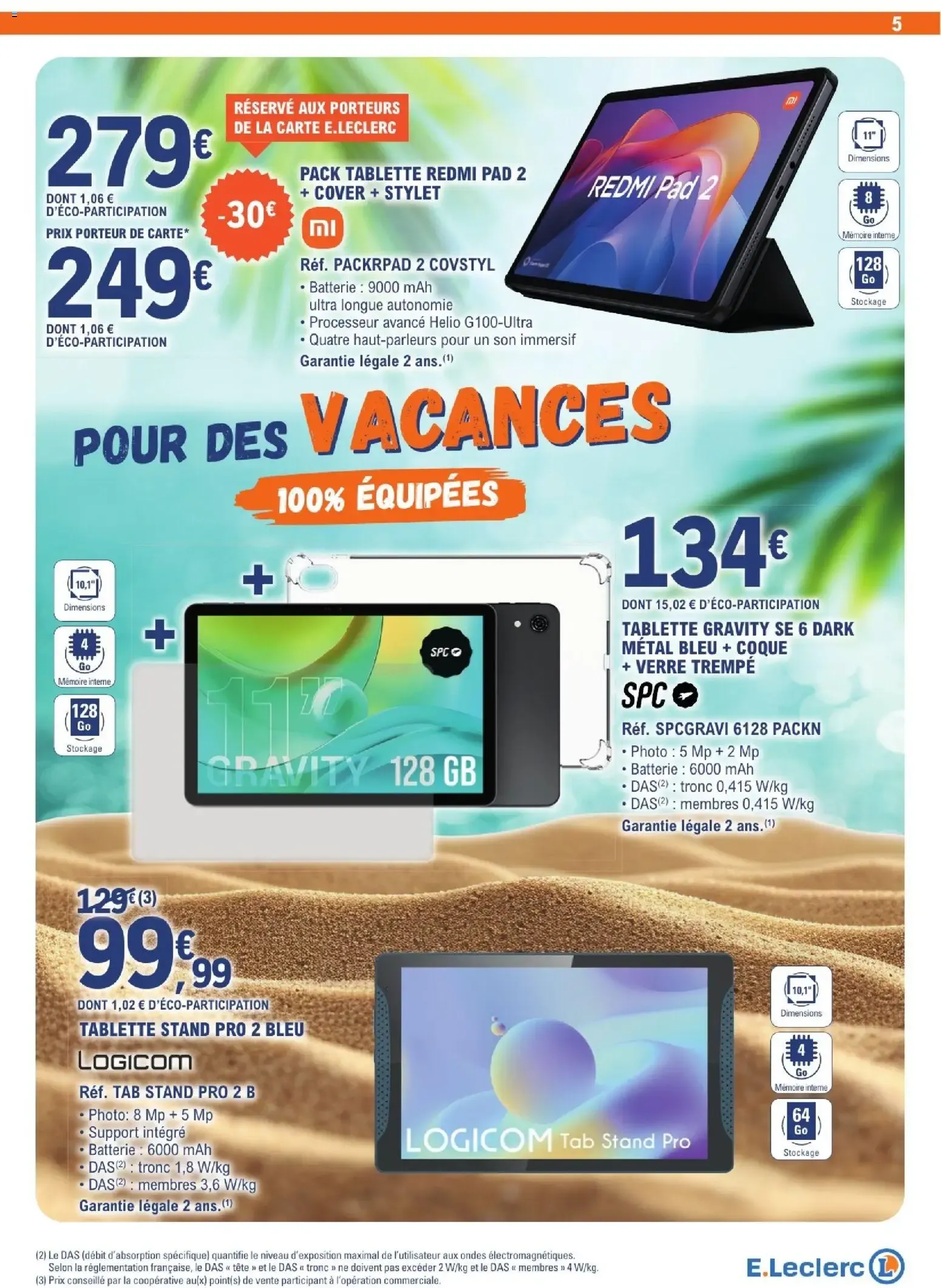 POUR DES VACANCES 100% ÉQUIPÉES du 16 juin au 27 juin 2026 - Catalogue page 5