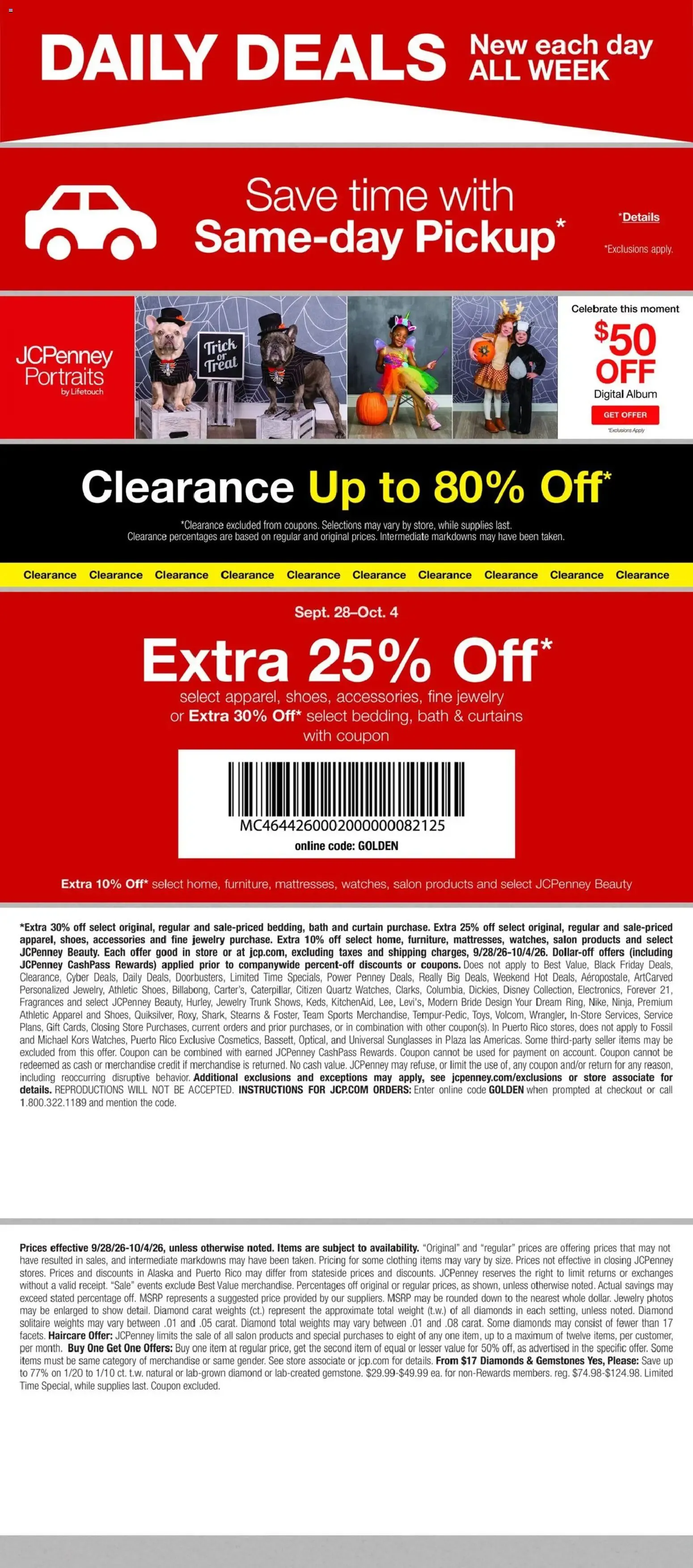 Weekly promotion JCPenney Power Penney Deals spanning from September 28 to October 4 2026 - Page 8 for Catalogue 365