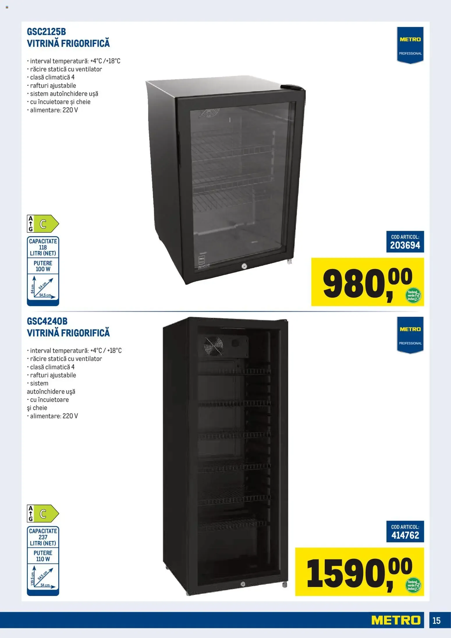 Catalog Metro Catalog Echipamente pentru magazinul tău - Oferta 01.10.2026 - 04.01.2027 de la 1 octombrie până la 4 ianuarie 2027 - Revista Pagina 15