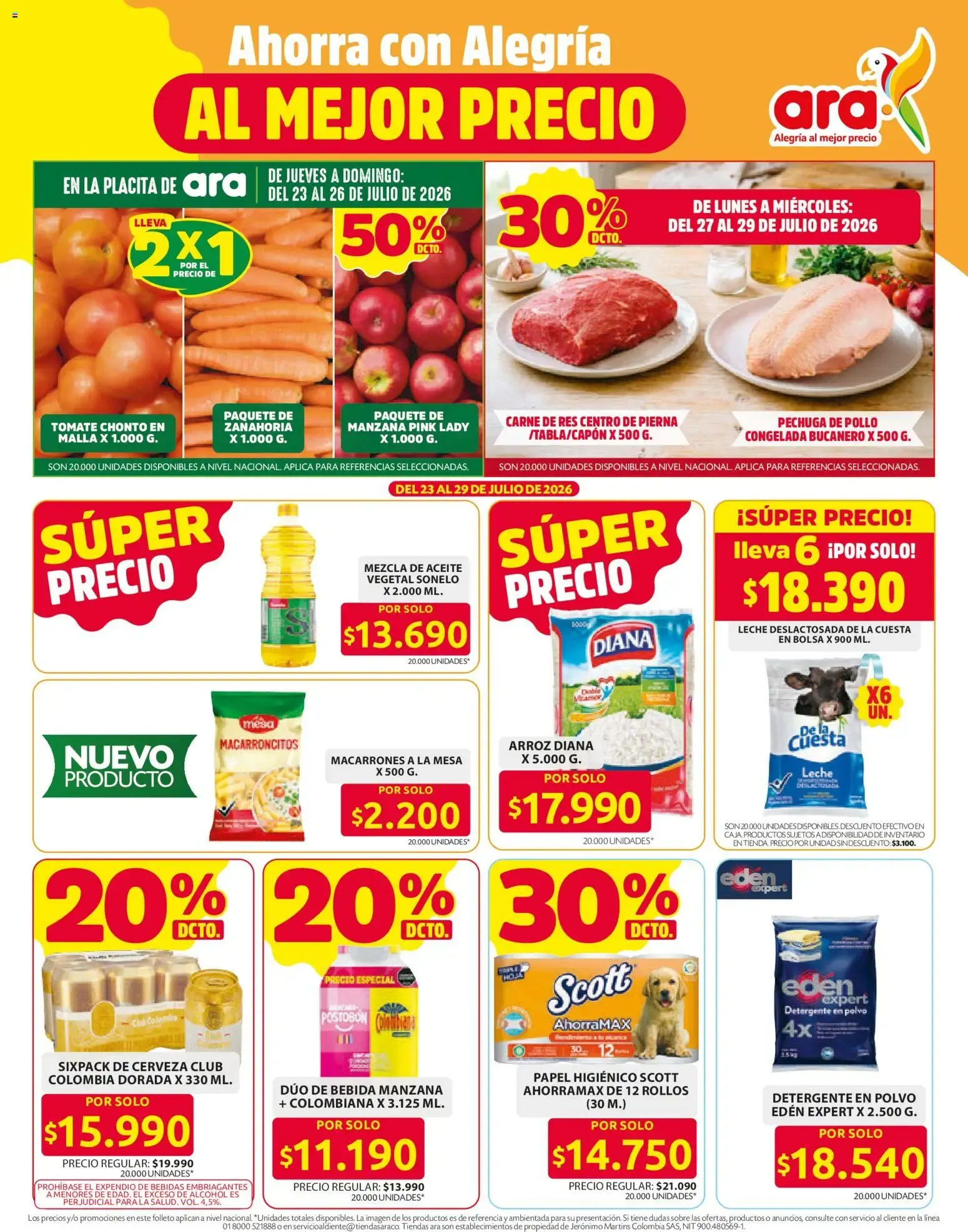 Catalogo de Tiendas Ara: Los Precios Más Bajos 23 de julio al 29 de julio 2026 - Pag 3