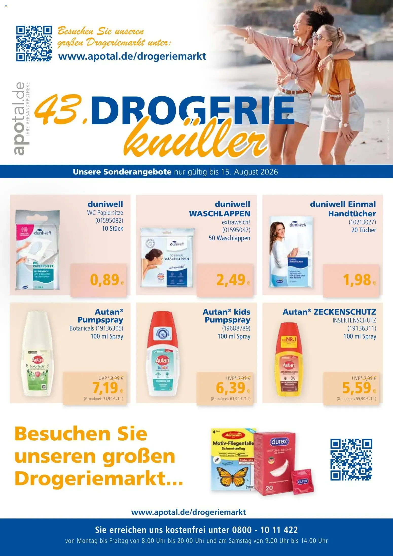 43. DROGERIE knüller von 19. Juni bis 15. August 2026 - Prospekt seite 1