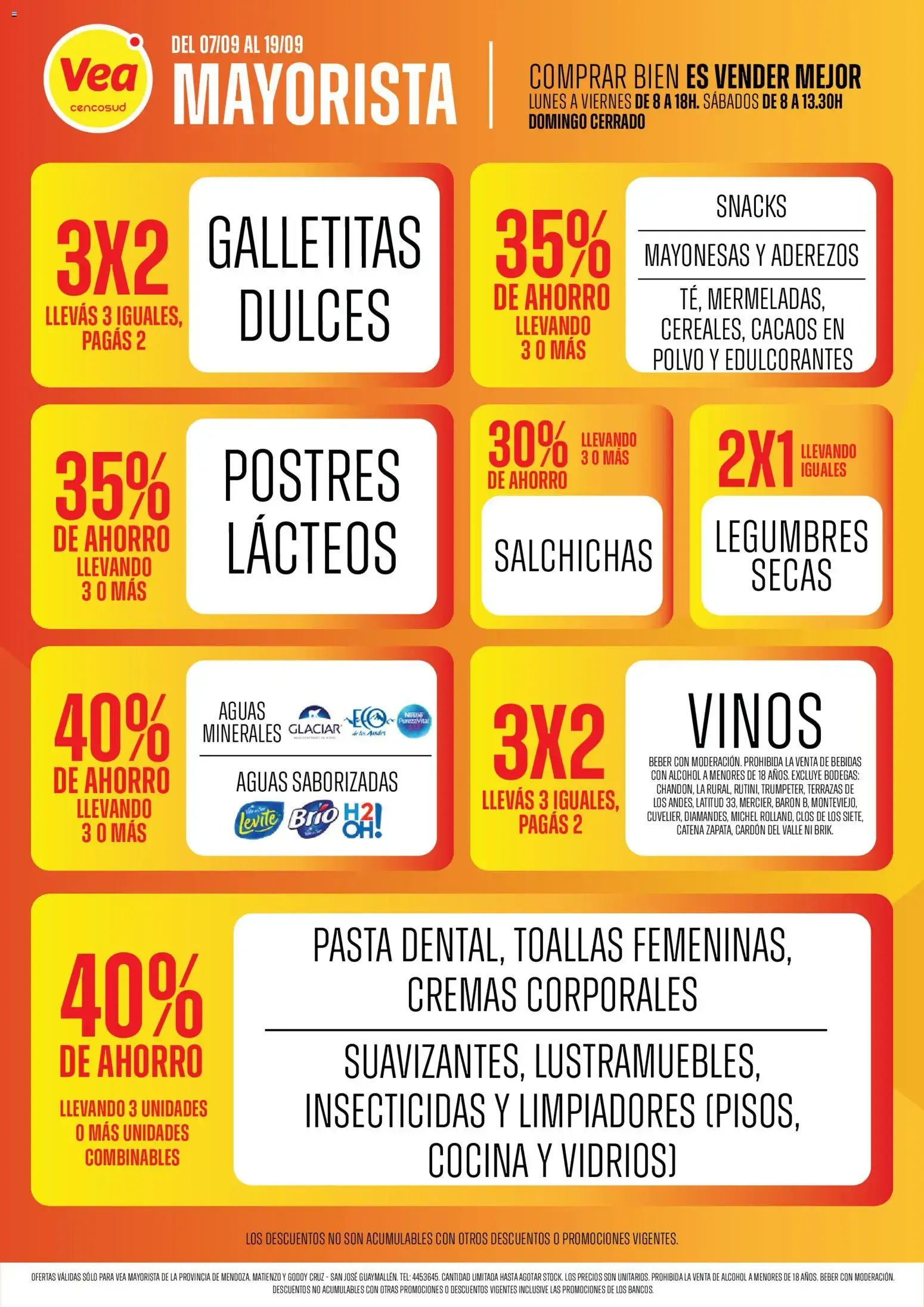 Ofertas de Vea Mayorista Mendoza - Del 07/09 al 19/09 7 de septiembre al 19 de septiembre 2026 - Página 1 del catálogo