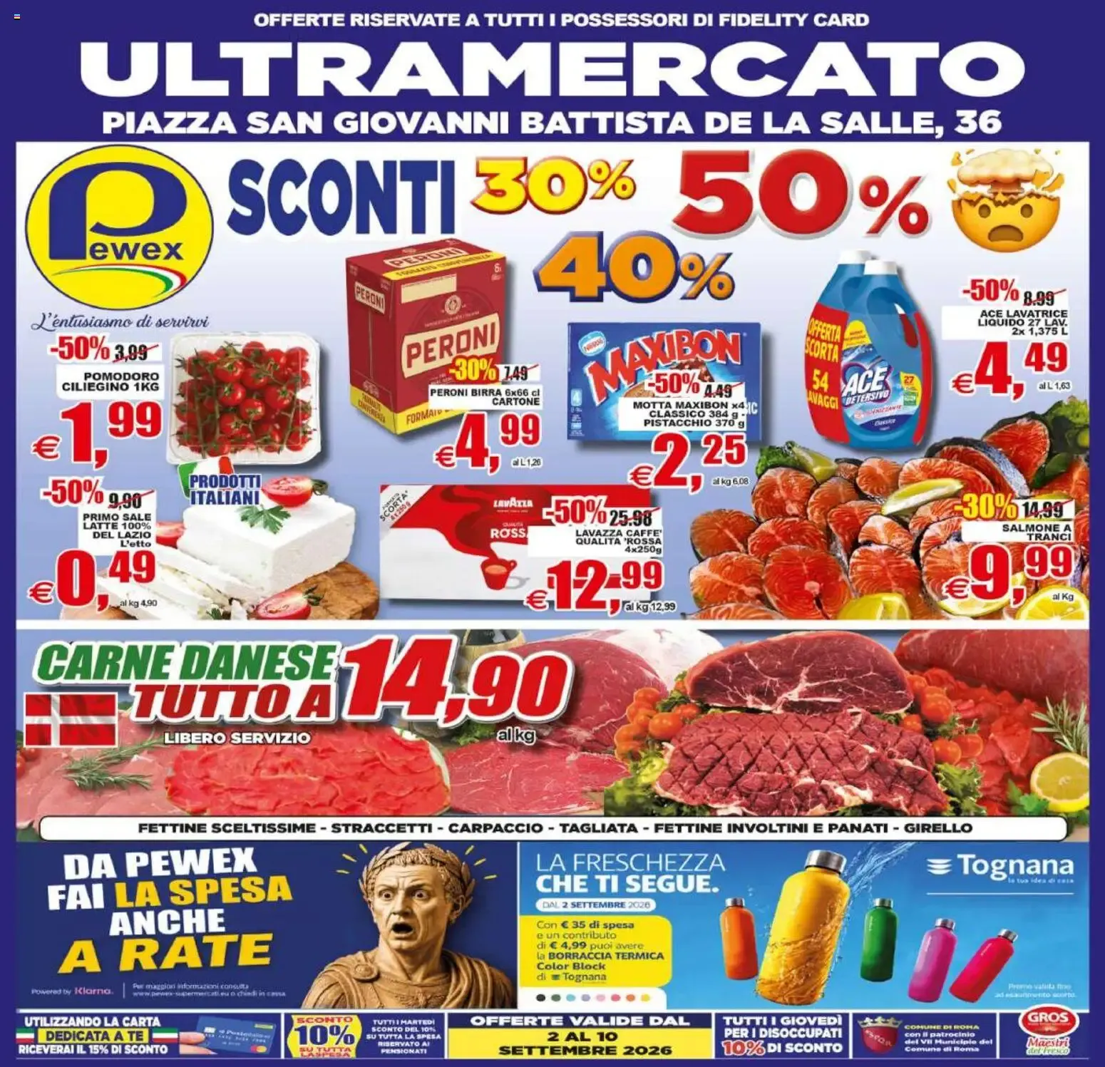 Nuovo Pewex volantino Piazza San Giovanni Battista de la Salle, 36 dal 02/09/2026 > offerte anteprima 🛍️ da 2 settembre a 10 settembre di 2026 - Pagina del volantino 1