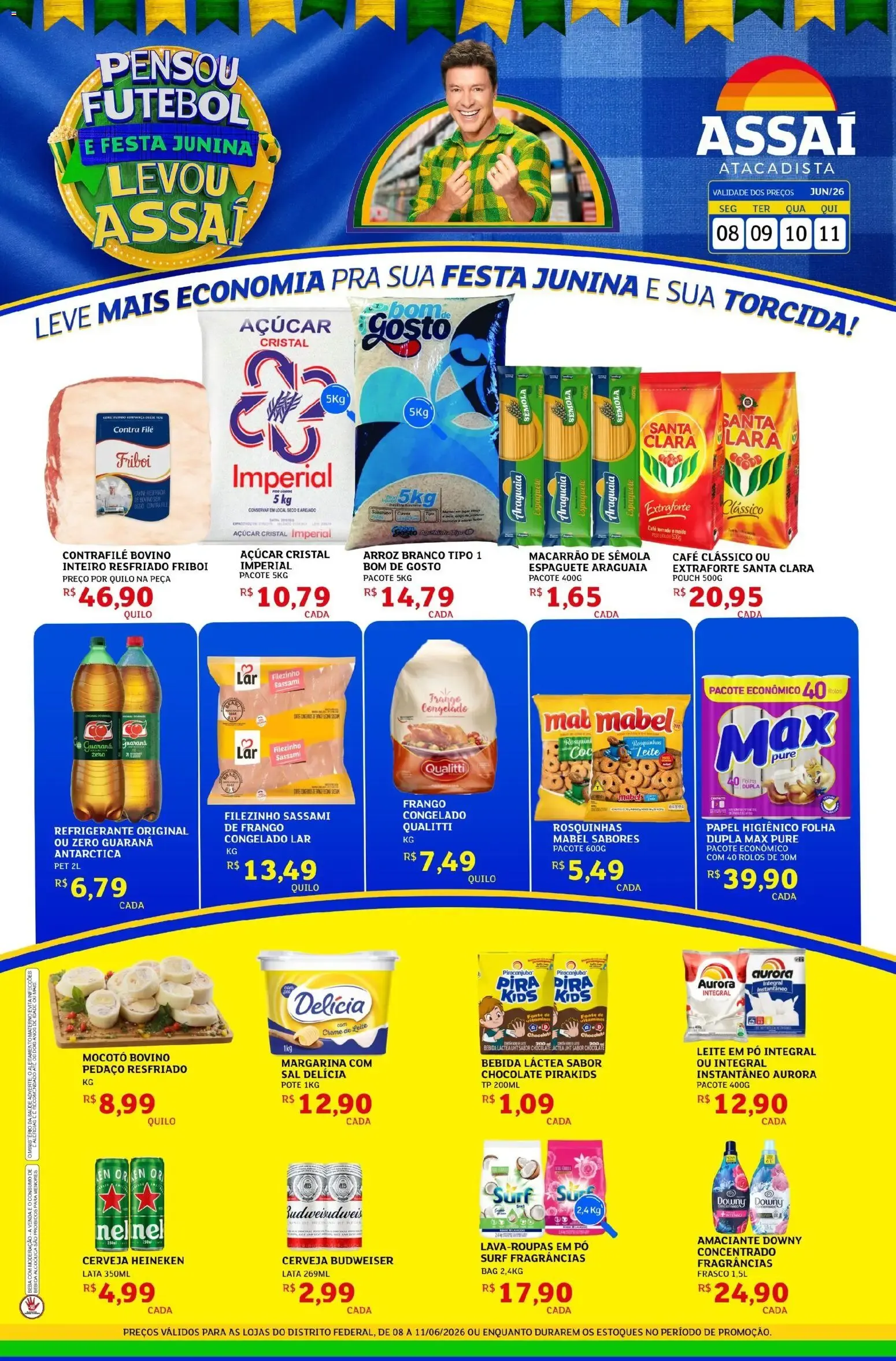 Encarte de Assaí Atacadista ofertas - DF de 08/06/2026 | Promoções Online 8 de junho até 11 de junho 2026 - Pagina 1