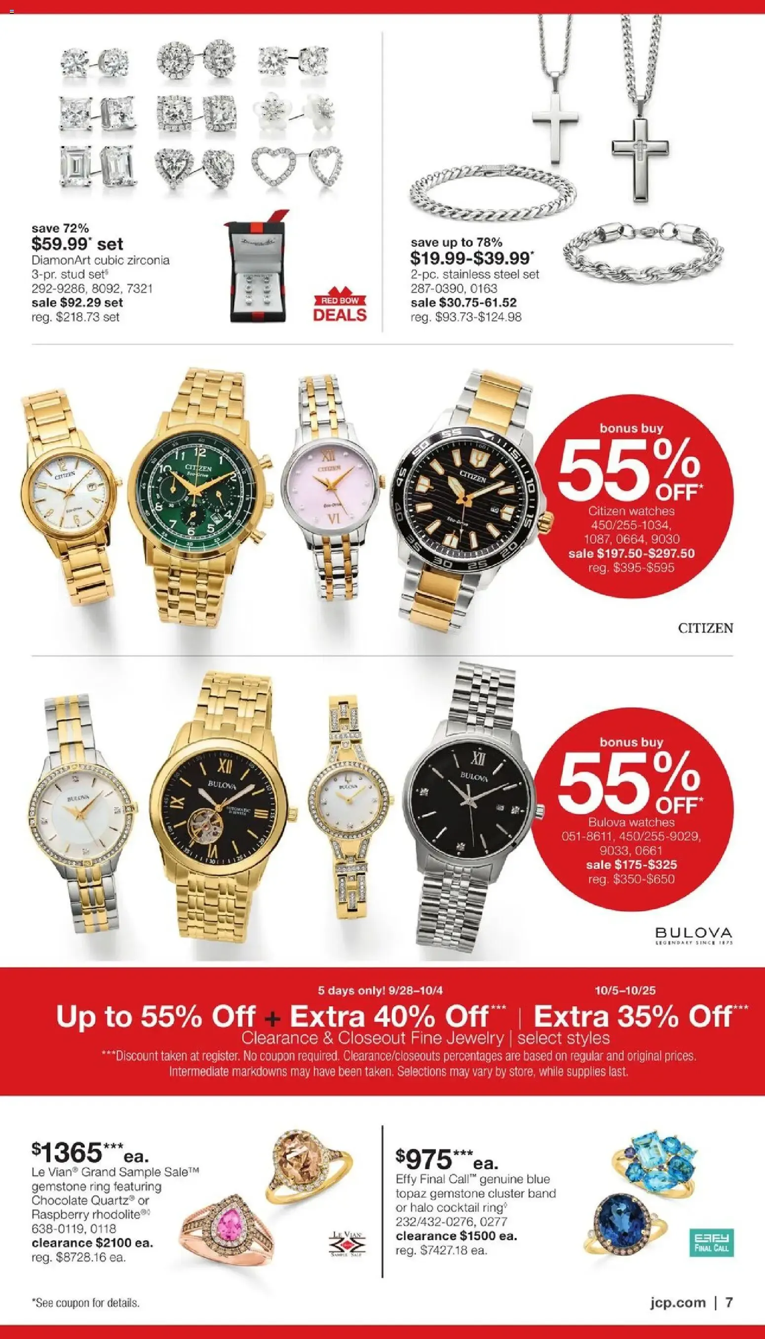 Weekly ad JCPenney Our Biggest Jewelry Sale of the season from September 28 to October 25 2026 - Page 6