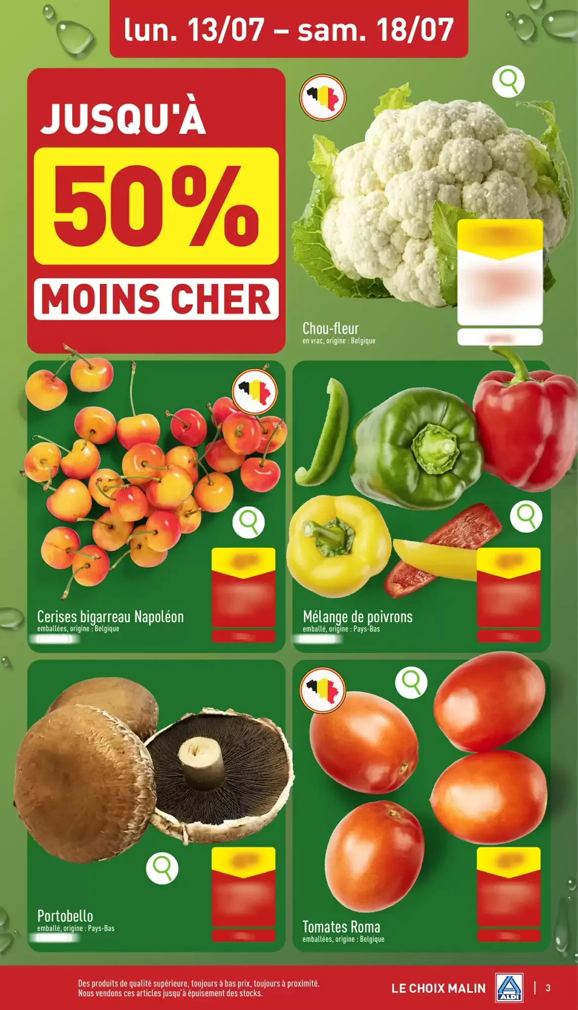 ALDI Dépliant du 13/07 au 18/07 van 13 juli tot 18 juli 2026 - folder pagina 3
