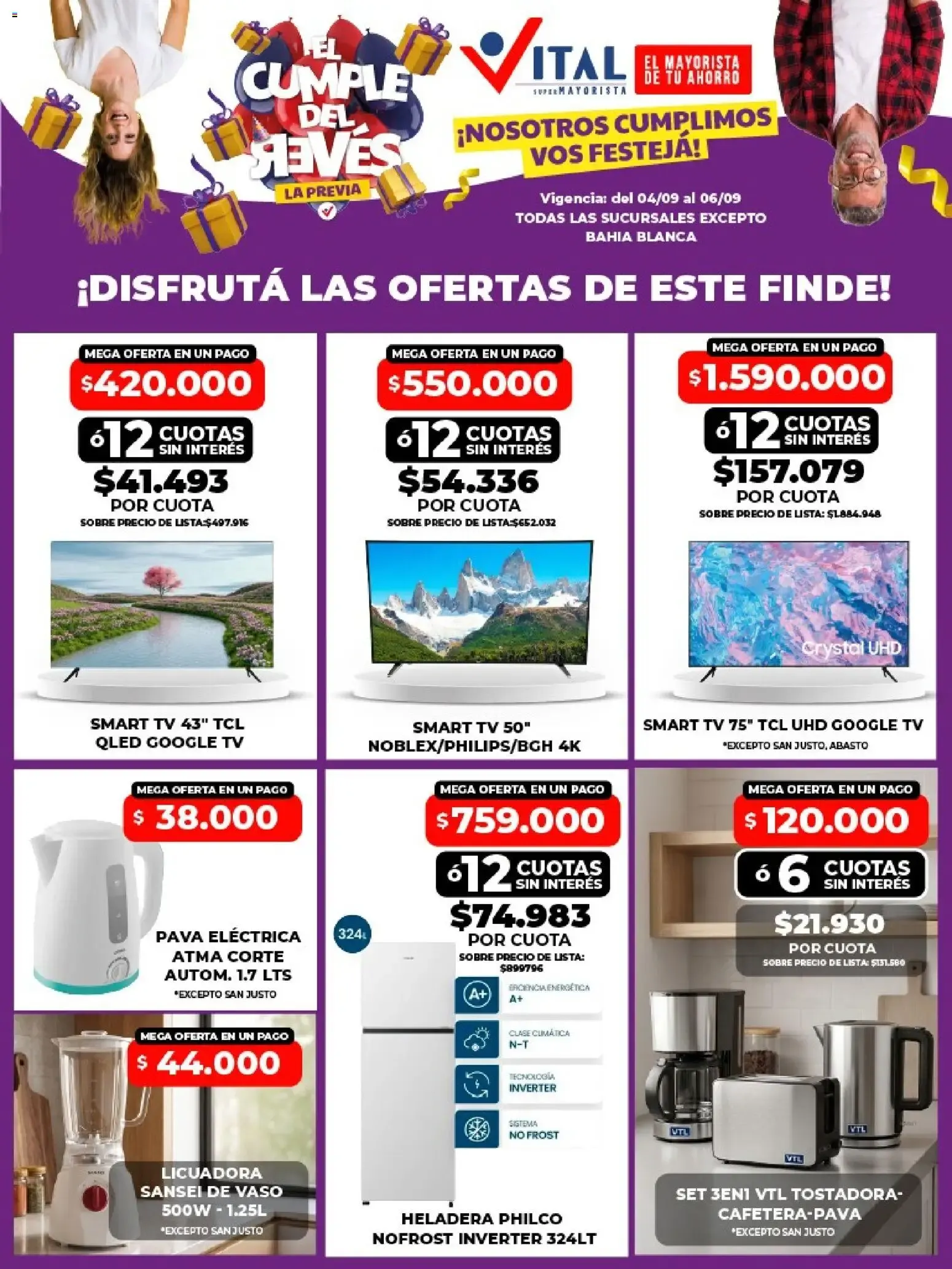 Ofertas de Vital - Ofertas del Finde y Cumple del 13ves 4 de septiembre al 6 de septiembre 2026 - Página 4 del catálogo
